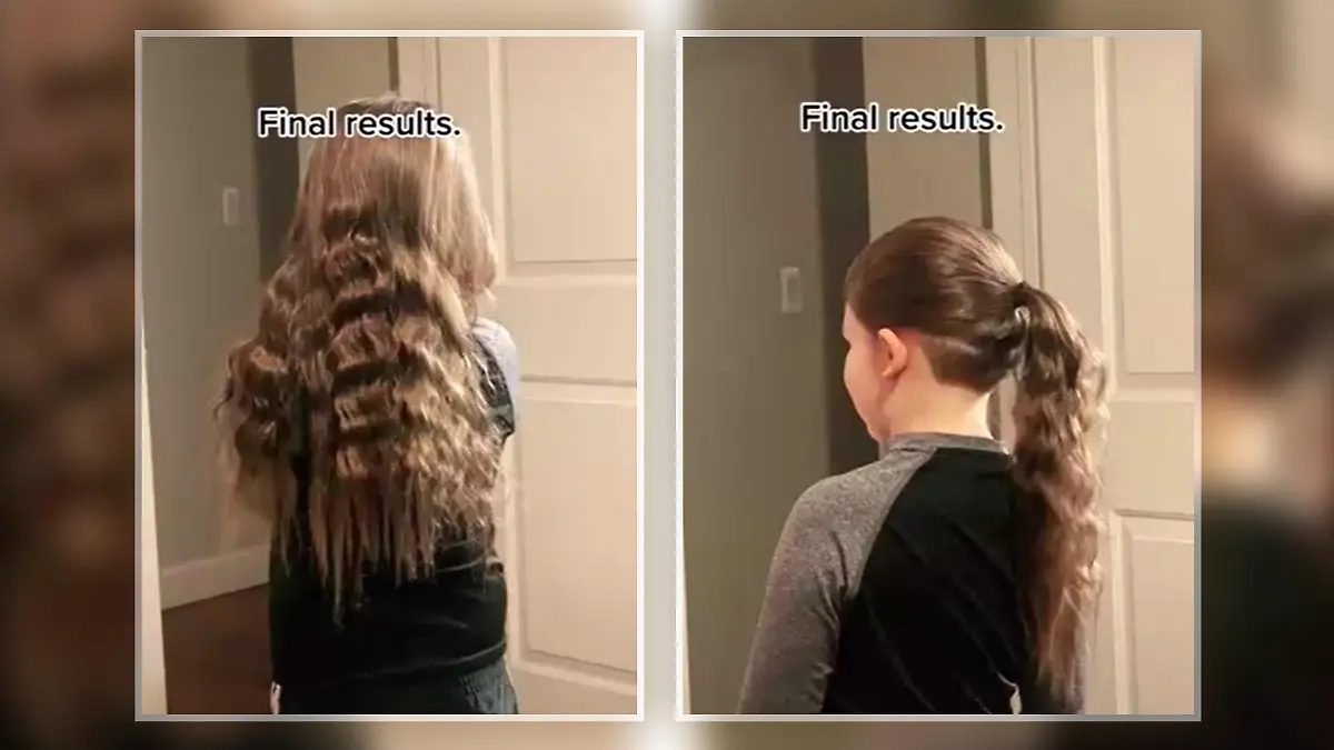Nach dem Friseurbesuch trägt der kleine Junge einen modischen Undercut. Einen Großteil seiner Haarpracht konnten die Profis retten.