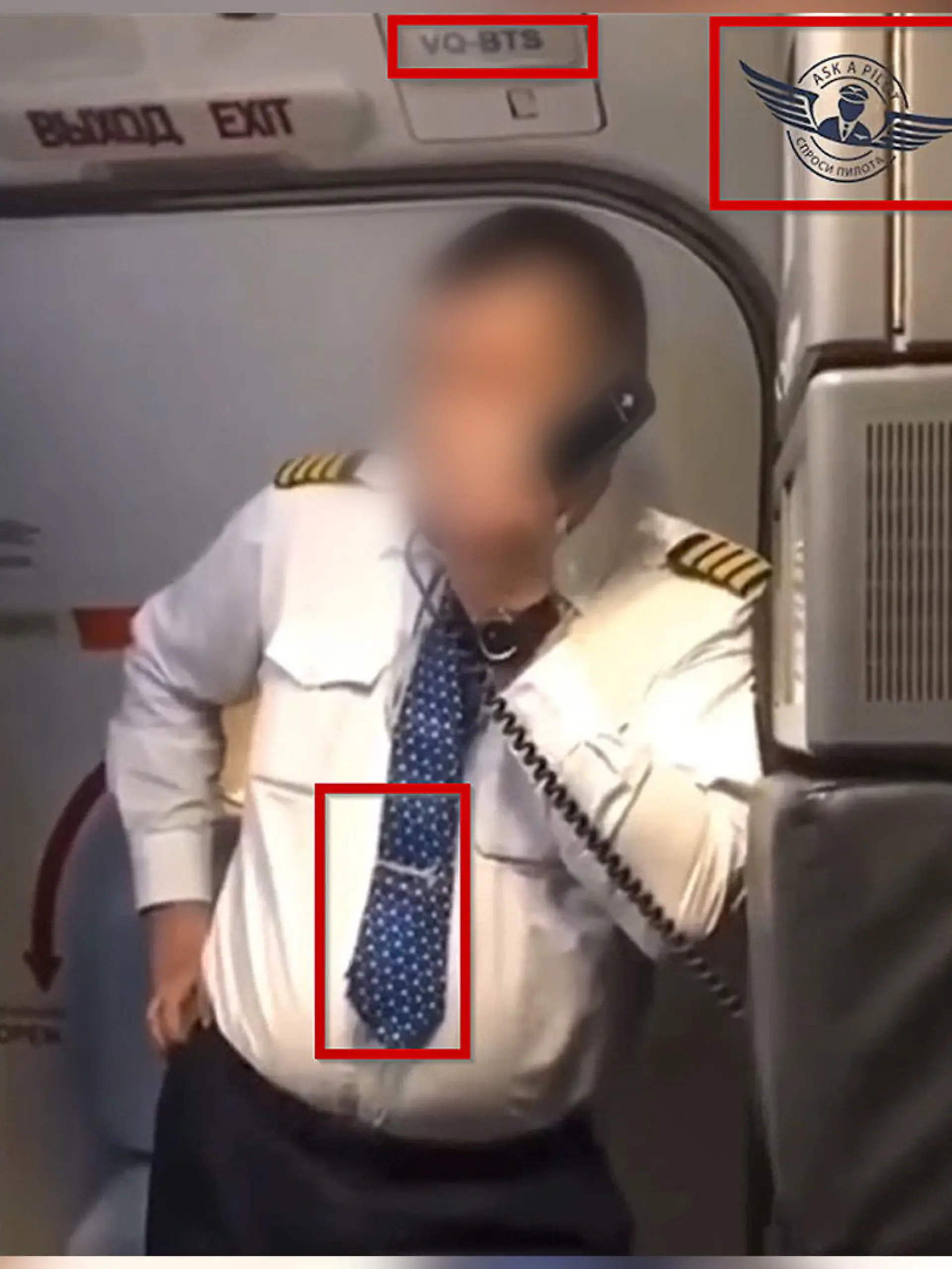 Russischer Pilot, der sich im Flugzeug gegen den Ukraine-Krieg ausspricht