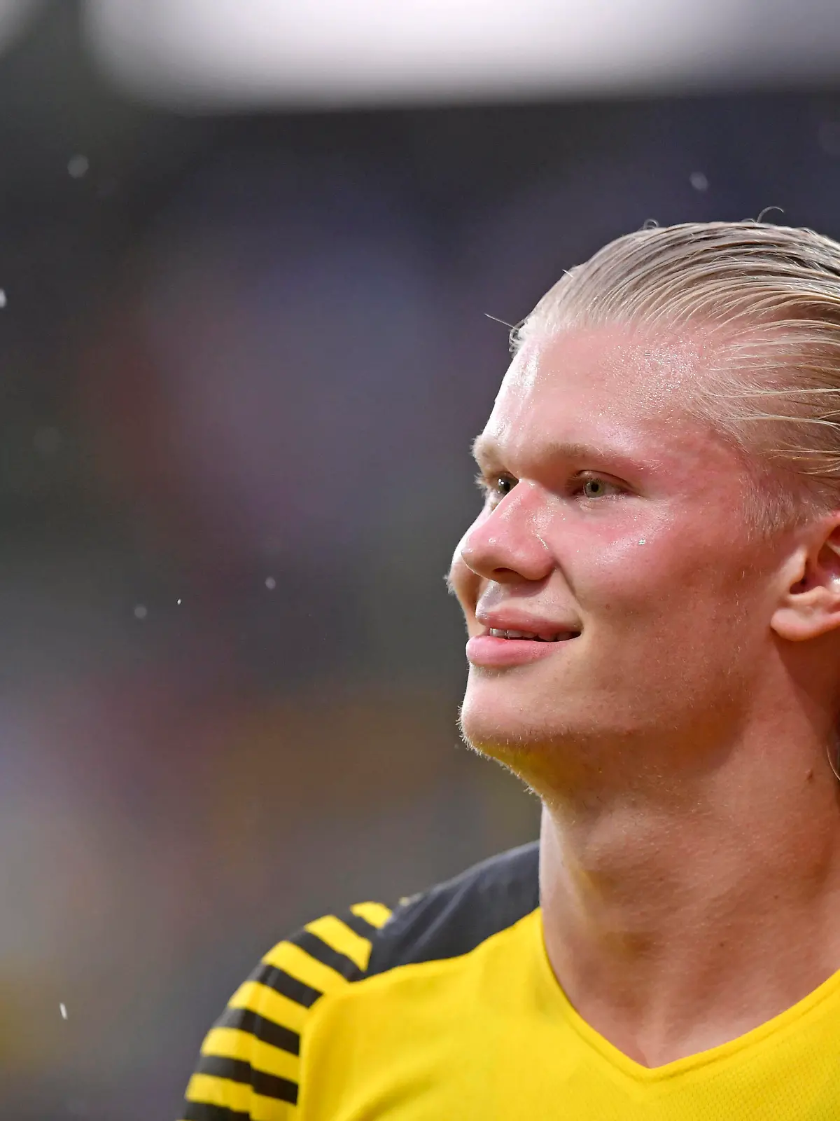  30.07.2021, Fussball 1. Bundesliga 2021/2022, Testspiel Saisonvorbereitung, Borussia Dortmund - FC Bologna, in der Cash-Point-Arena Altach Österreich, Erling Haaland Borussia Dortmund *** 30 07 2021, Football 1 Bundesliga 2021 2022, Test match pre-season, Borussia Dortmund FC Bologna, at Cash Point Arena Altach Austria , Erling Haaland Borussia Dortmund.