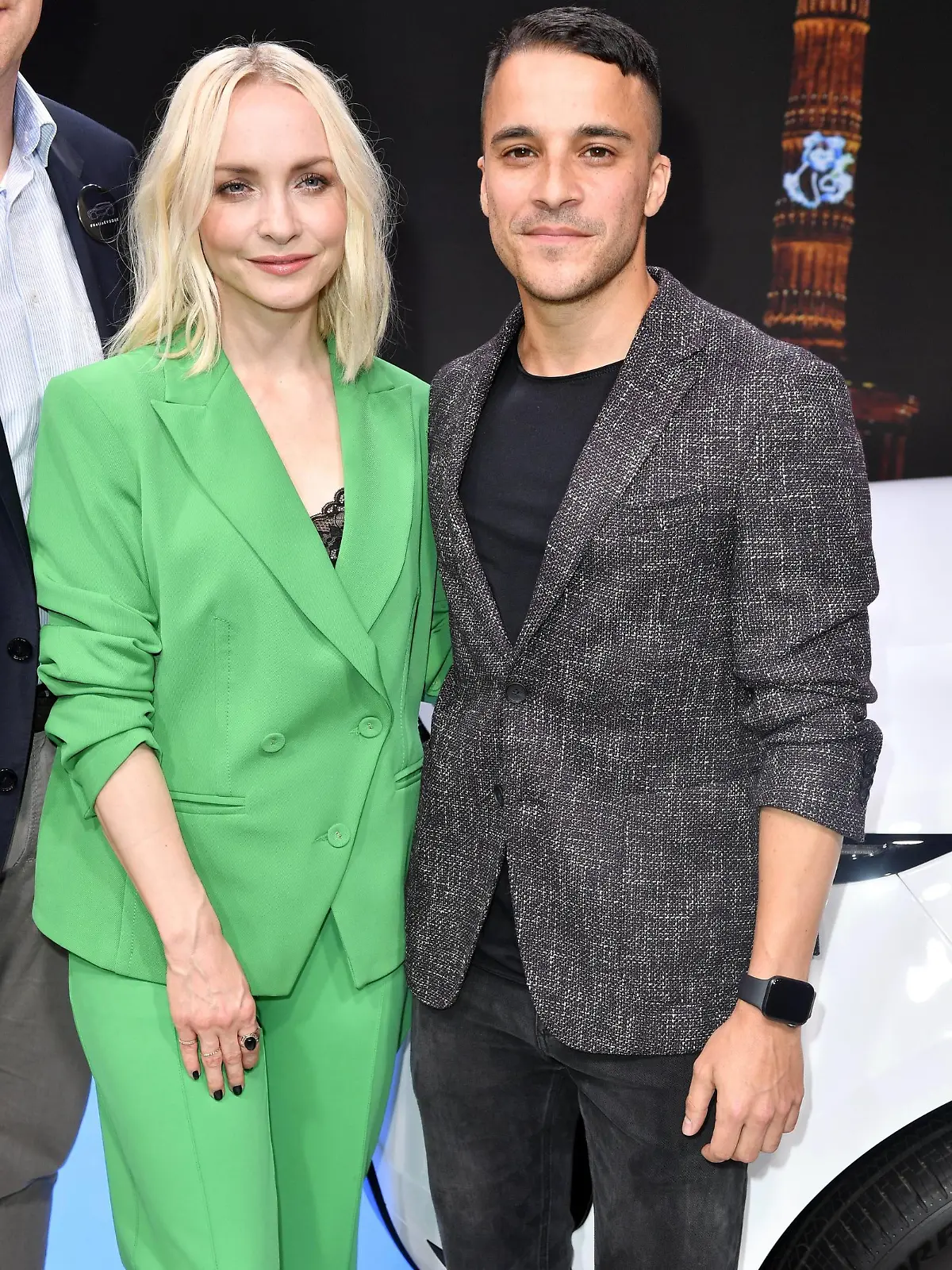 Janin Ullmann mit Ehemann Kostja Ullmann beim Evoque X Berlin Event in den Bridge Studios. Berlin, 28.03.2019 *** Janin Ullmann with husband Kostja Ullmann at the Evoque X Berlin Event in the Bridge Studios Berlin 28 03 2019 Foto:xF.xKernx/xFuturexImage  