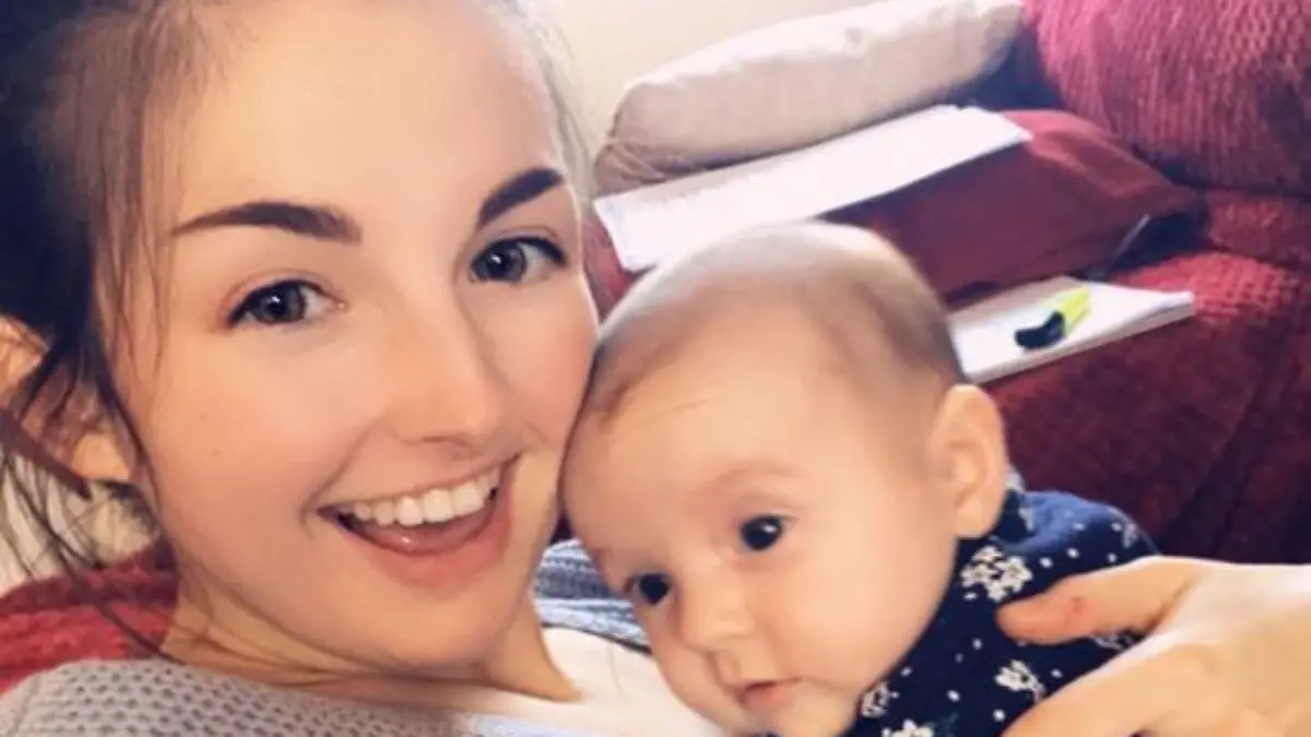 PIC FROM Kennedy News and Media (PICTURED: ELLIE JOHNSON (24) FROM HENHAM, ESSEX, WHO DIDN'T KNOW SHE WAS PREGNANT WITH HER DAUGHTER ALICIA JOHNSON (3) UNTIL SHE WAS GIVING BIRTH) A student was stunned when her 'stomach ache' turned out to be a BABY - not realising she was pregnant until she saw her baby's HEAD emerge. Ellie Johnson had been suffering abdominal pains but claims six doctors, three pregnancy tests and an ultrasound confirmed she was NOT expecting, while she was also taking the contraceptive pill. The history student began suffering tummy ache in August 2018 and was back and forth to the doctors for months as they believed that she had some sort of 'blockage' in her body. DISCLAIMER: While Kennedy News and Media uses its best endeavours to establish the copyright and authenticity of all pictures supplied, it accepts no liability for any damage, loss or legal action caused by the use of images supplied and the publication of images is solely at your discretion. SEE KENNEDY NEWS COPY - 0161 697 4266
