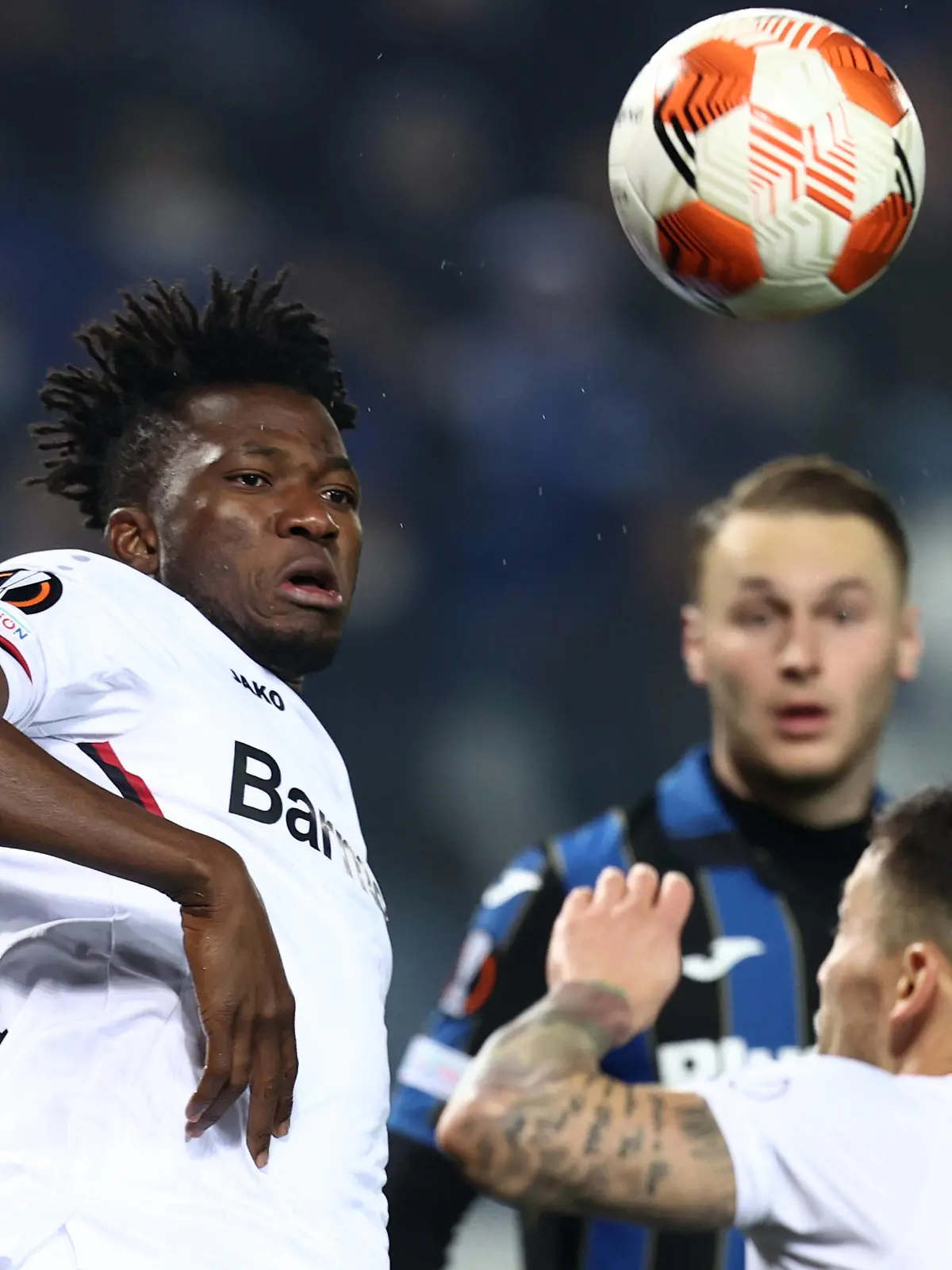 Edmond Tapsoba Bayer 04 Leverkusen during Atalanta BC vs Bayer Leverkusen, football Europa League match in Bergamo, Italy, March 10 2022 PUBLICATIONxNOTxINxITA Copyright: xFrancescoxScaccianocex/xipa-agenx/xx 0