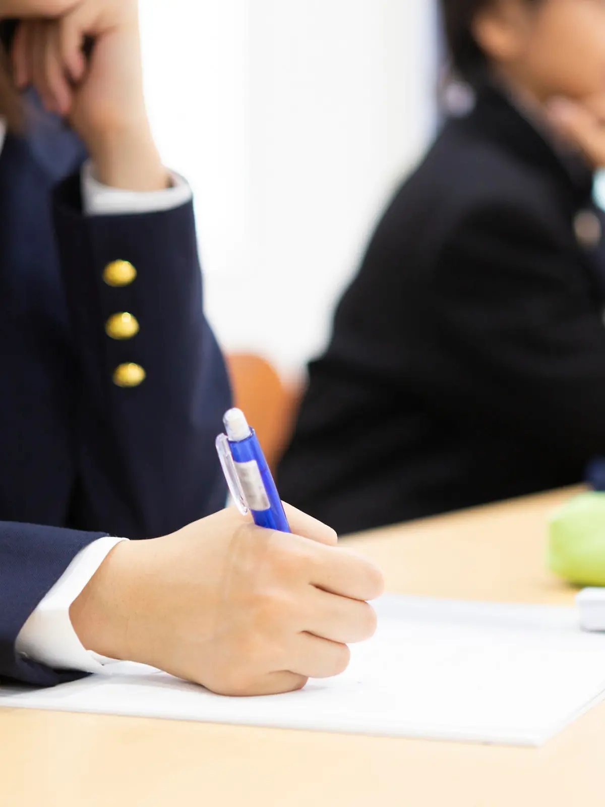 Junior high school students studying at cram school