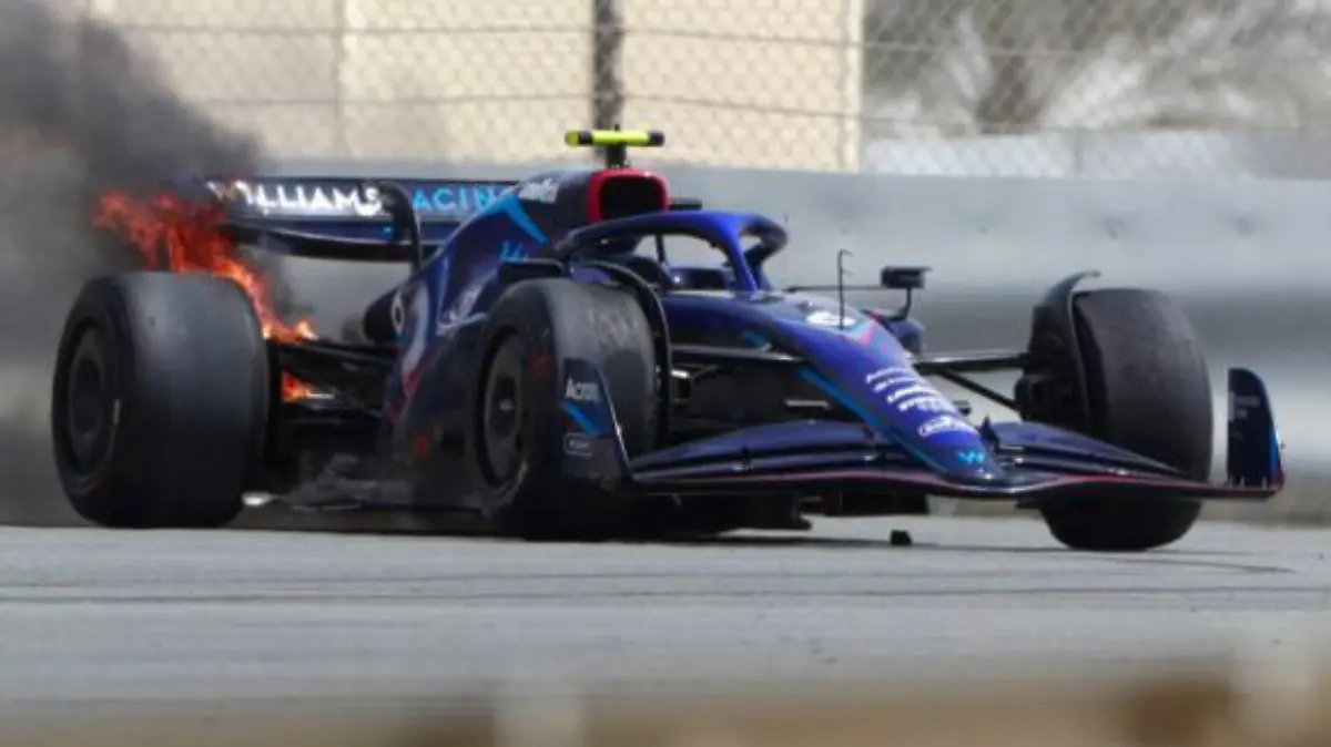 Schock für Nicholas Latifi bei den Tests in Bahrain.