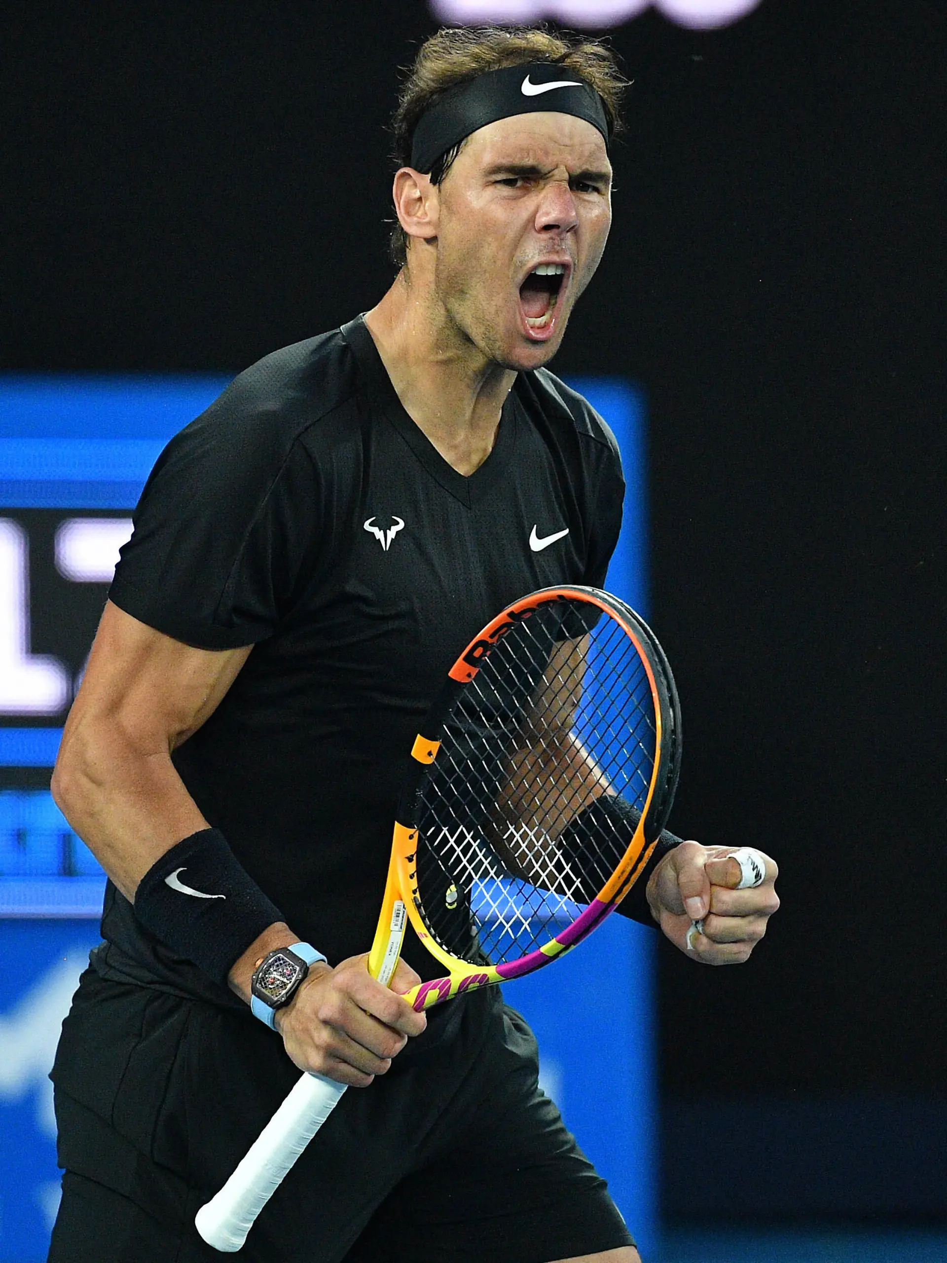  TENNIS MELBOURNE SUMMER SET, Rafael Nadal of Spain reacts during their mens final match against Maxime Cressy of the U.S on Day 7 of the Melbourne Summer Set tennis tournament at Melbourne Park in Melbourne, Sunday, January 9, 2022.  ACHTUNG: NUR REDAKTIONELLE NUTZUNG, KEINE ARCHIVIERUNG UND KEINE BUCHNUTZUNG MELBOURNE VIC AUSTRALIA PUBLICATIONxINxGERxSUIxAUTxONLY Copyright: xJAMESxROSSx 0146987215st