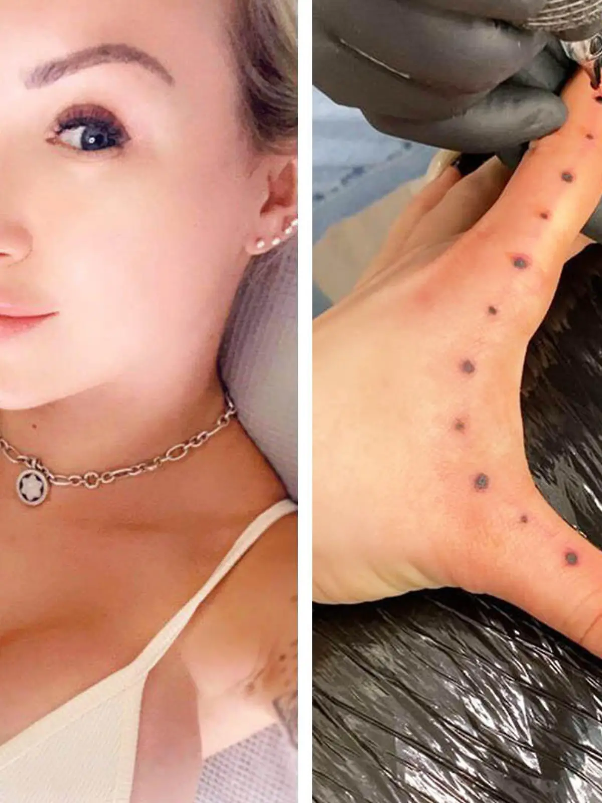 Tracy Kiss (34) hat sich ein Lineal tätowieren lassen. Damit kann sie den Penisumfang ihrer Liebhaber messen.
