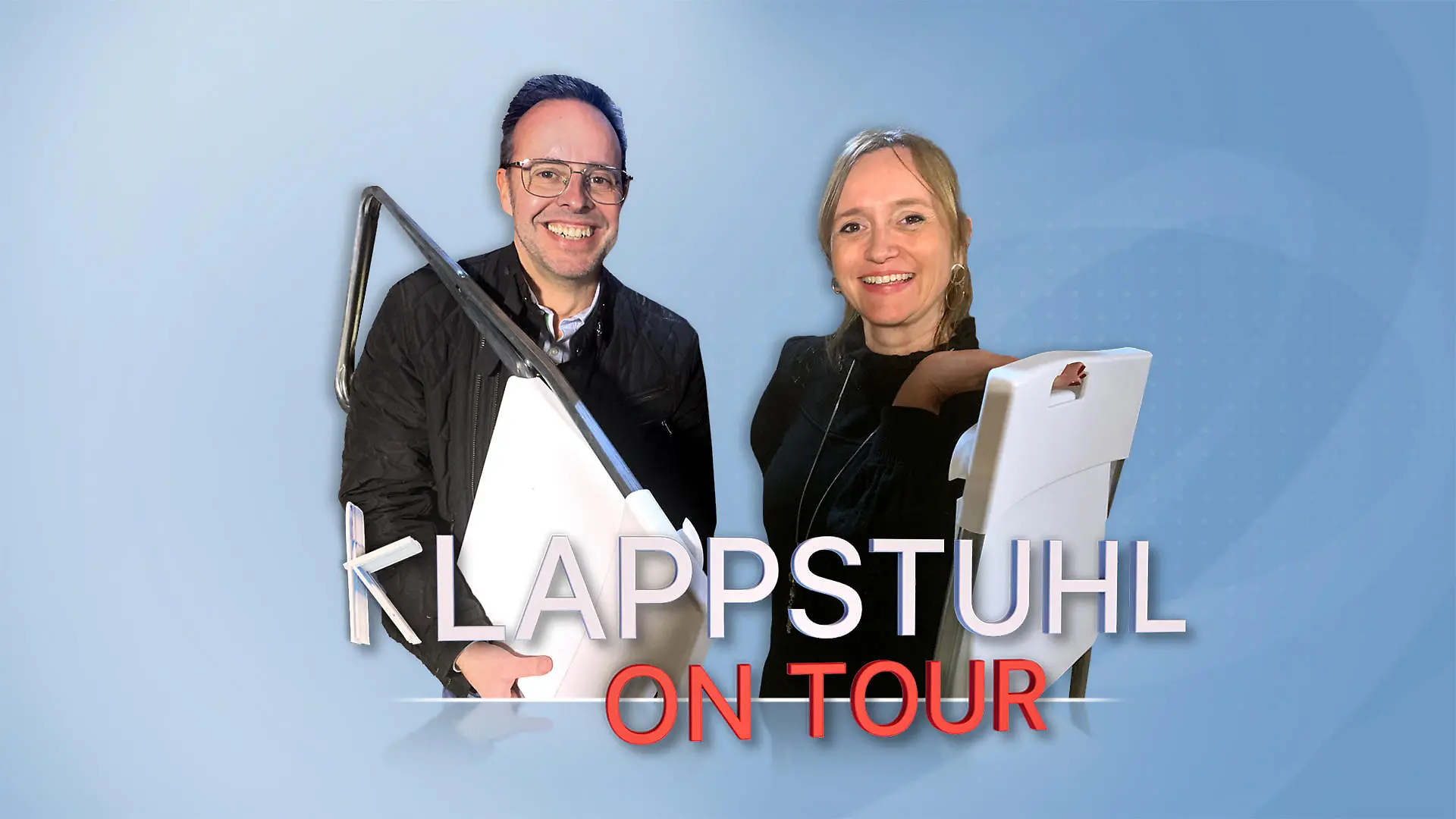 Till Quitmann mit guten Nachrichten in schwierigen Zeiten Klappstuhl on Tour