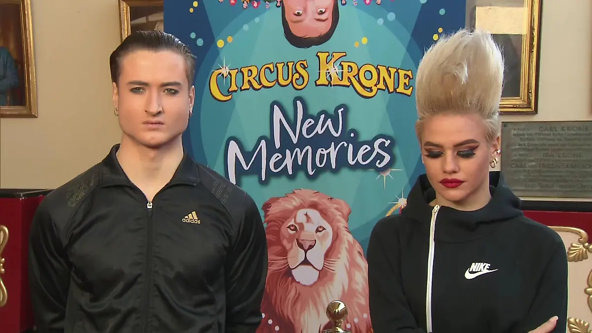 Ukrainische Artisten im "Circus Krone"