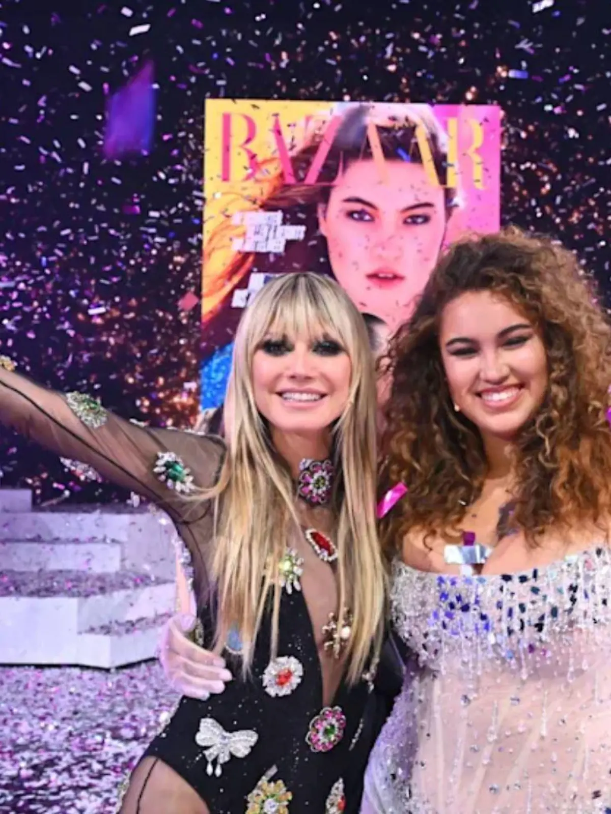 Heidi Klum mit Gewinnerin Vivien
