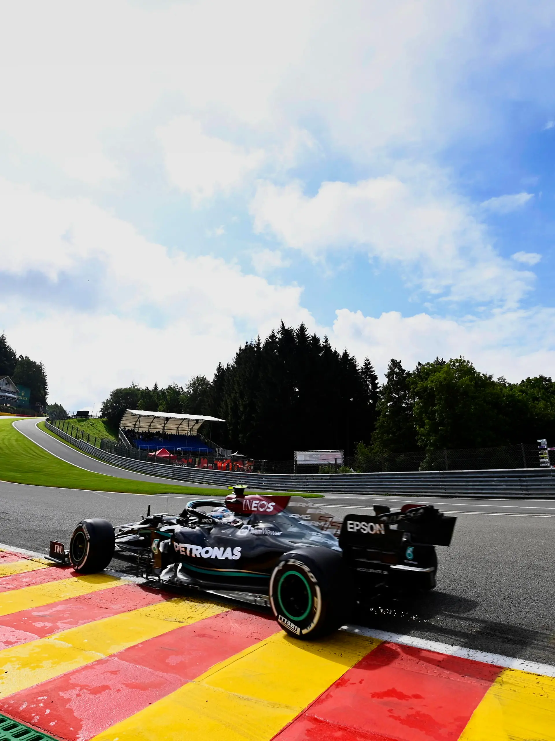  Formula 1 2021: Belgian GP CIRCUIT DE SPA FRANCORCHAMPS, BELGIUM - AUGUST 27: Valtteri Bottas, Mercedes W12 during the Belgian GP at Circuit de Spa Francorchamps on Friday August 27, 2021 in Spa, Belgium. Photo by Mark Sutton / Sutton Images Images PUBLICATIONxINxGERxSUIxAUTxHUNxONLY GP2112_094450_MS21425