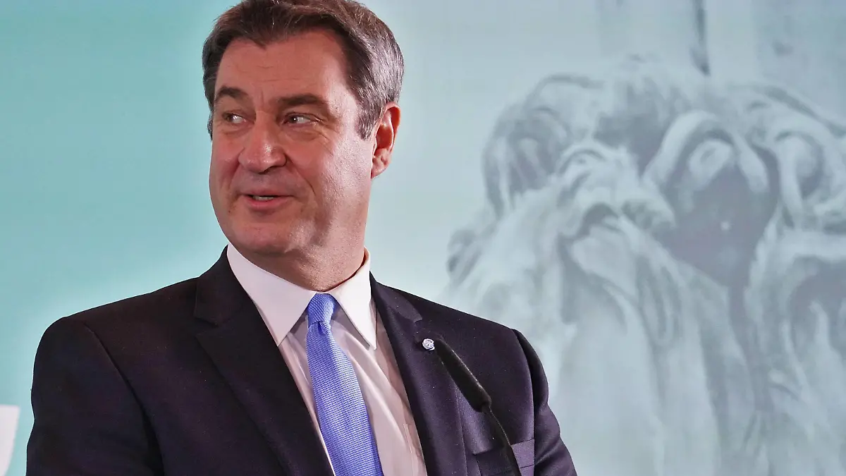 Markus Söder, Bayerischer Ministerpräsident, Parteivorsitzender der CSU Aufbruch22 - Klausur der CSU im Bundestag, Pressekonferenz am 3.2.2022 in Berlin Berlin Amplifier, Berlin Berlin GER