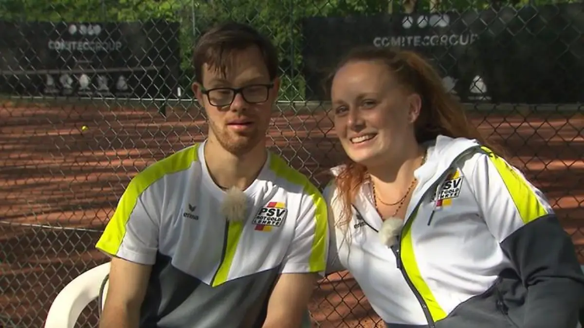 Julius und Marlene Dietrich treten als Tennis-Duo bei den Special Olympics 2023 in Berlin an.
