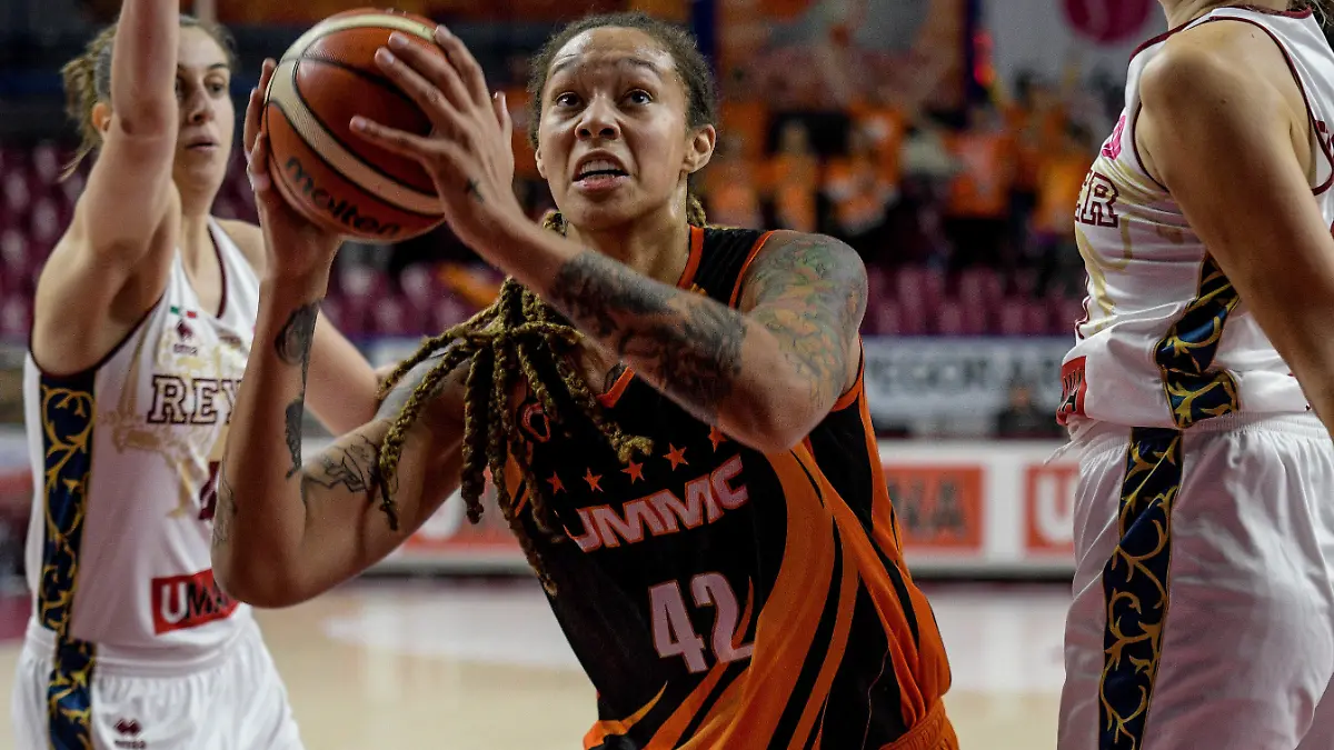 October 30, 2019, Venezia, Italy: brittney griner ummc ekaterinburgduring Reyer Venezia vs UMMC Ekaterinburg, Basketball Euroleague Women Championship in Venezia, Italy, October 30 2019 - LPS/ Basketball Euroleague Women Championship Reyer Venezia vs UMMC Ekaterinburg PUBLICATIONxINxGERxSUIxAUTxONLY - ZUMAl164 20191030zsal164015 Copyright: xEttorexGriffonix