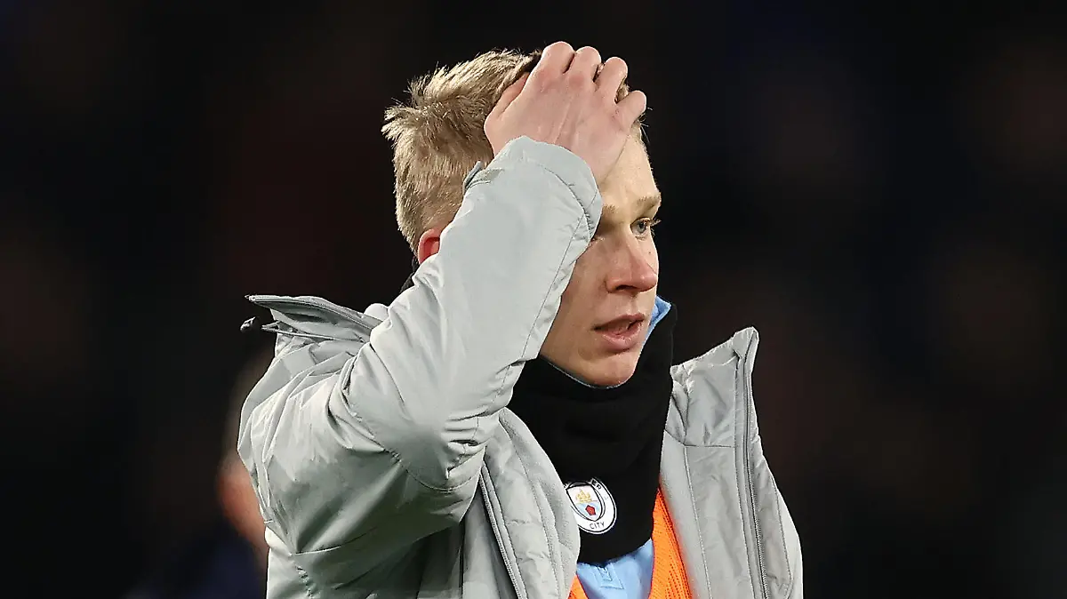 February 26, 2022, Liverpool, United Kingdom: Liverpool, England, 26th February 2022. Oleksandr Zinchenko of Manchester City leaves the pitch after the Premier League match at Goodison Park, Liverpool. Picture credit should read: Darren Staples / Sportimage(Credit Image