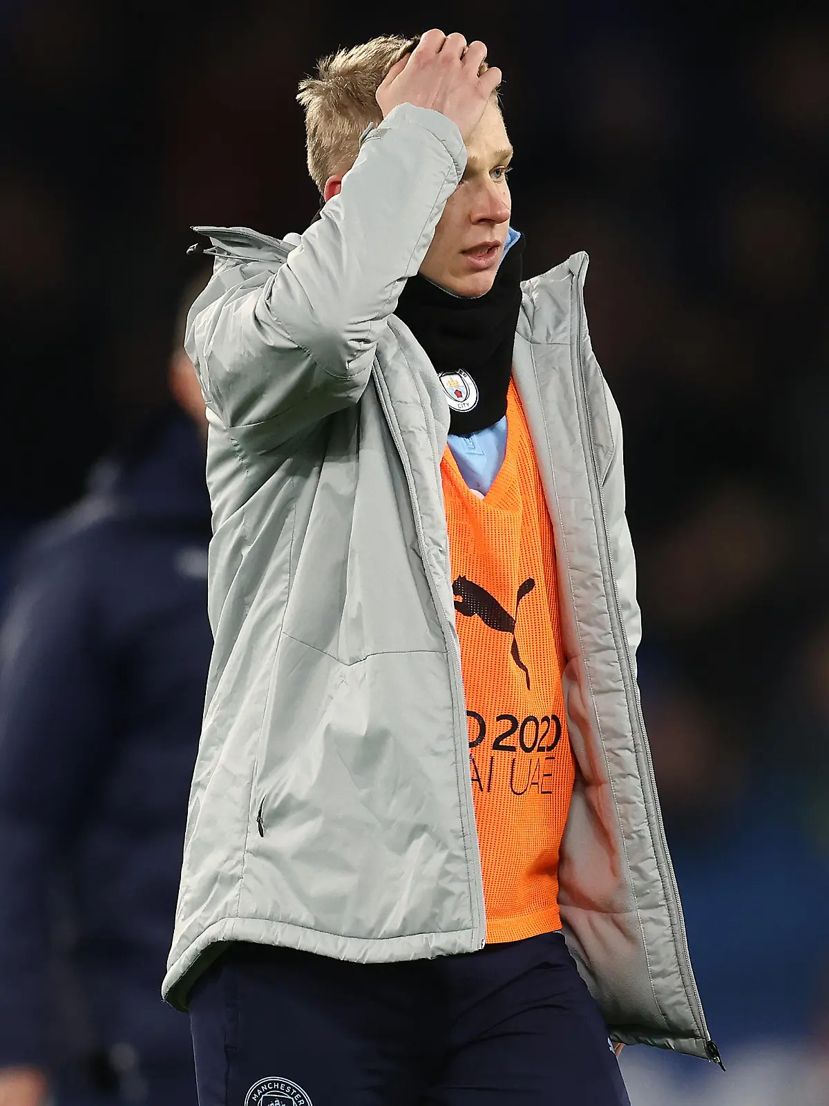 February 26, 2022, Liverpool, United Kingdom: Liverpool, England, 26th February 2022. Oleksandr Zinchenko of Manchester City leaves the pitch after the Premier League match at Goodison Park, Liverpool. Picture credit should read: Darren Staples / Sportimage(Credit Image