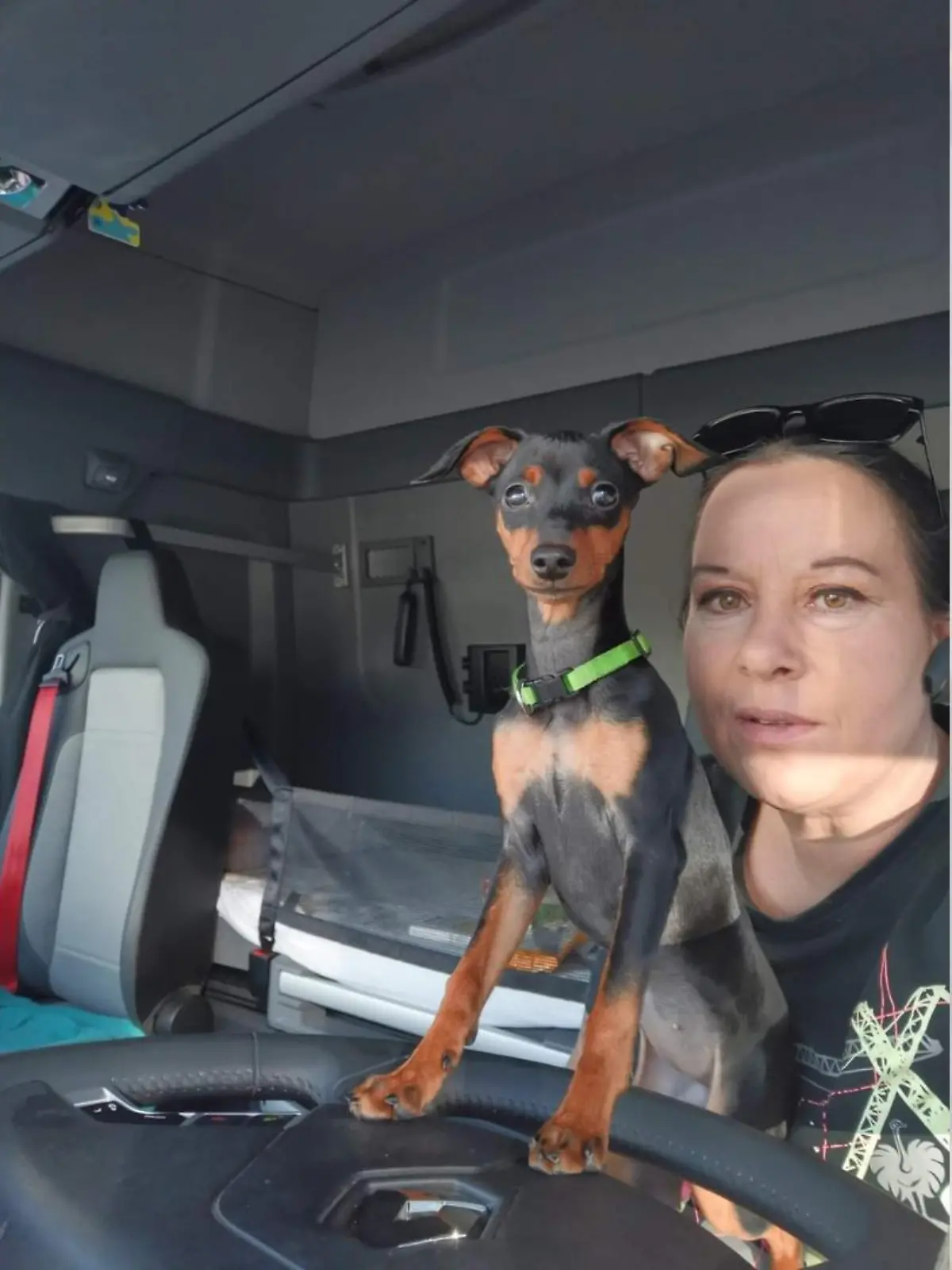 Diana Späth, Truckerin mit Hund