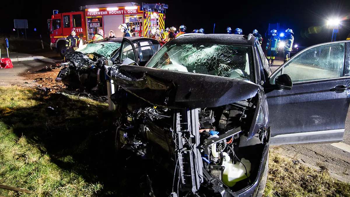 Zusammenstoß auf K85 bei Höchst