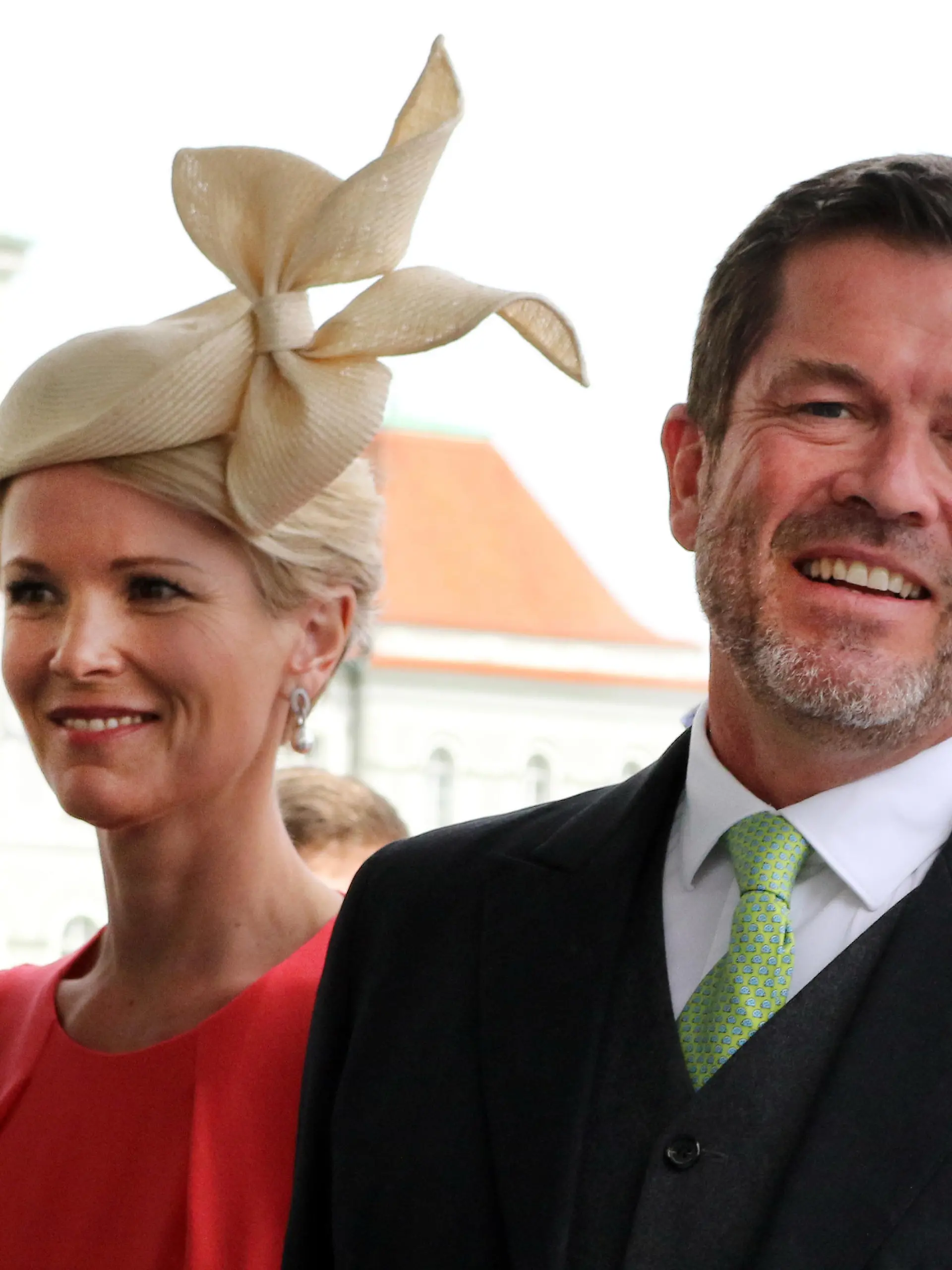 MUNICH, Germany - 20. MAY 2023: former minister of defense of Germany, Karl-Theodor zu GUTTENBERG and wife Stephanie where among the invited guests , Prince Ludwig von Bayern and his wife Sophie-Alexandra Princess of Bavaria got Married in the Theatiner Church, Prinz Ludwig is part of the Wittelsbacher dynasty . WITTELSBACHER HOCHZEIT, Royal Wedding in Munich on 20. May 2023, in Germany. Ludwig Prinz von Bayern und seine Frau Sophie-Alexandra Prinzessin von Bayern, born Sophie-Alexandra Eveking, stammt aus einer niederlndisch-kanadischen Familie und kann sich fortan Sophie-Alexandra Prinzessin von Bayern nennen. Sie heirateten in der Theatinerkirche. (Photo and copyright @ ATP images / Arthur THILL