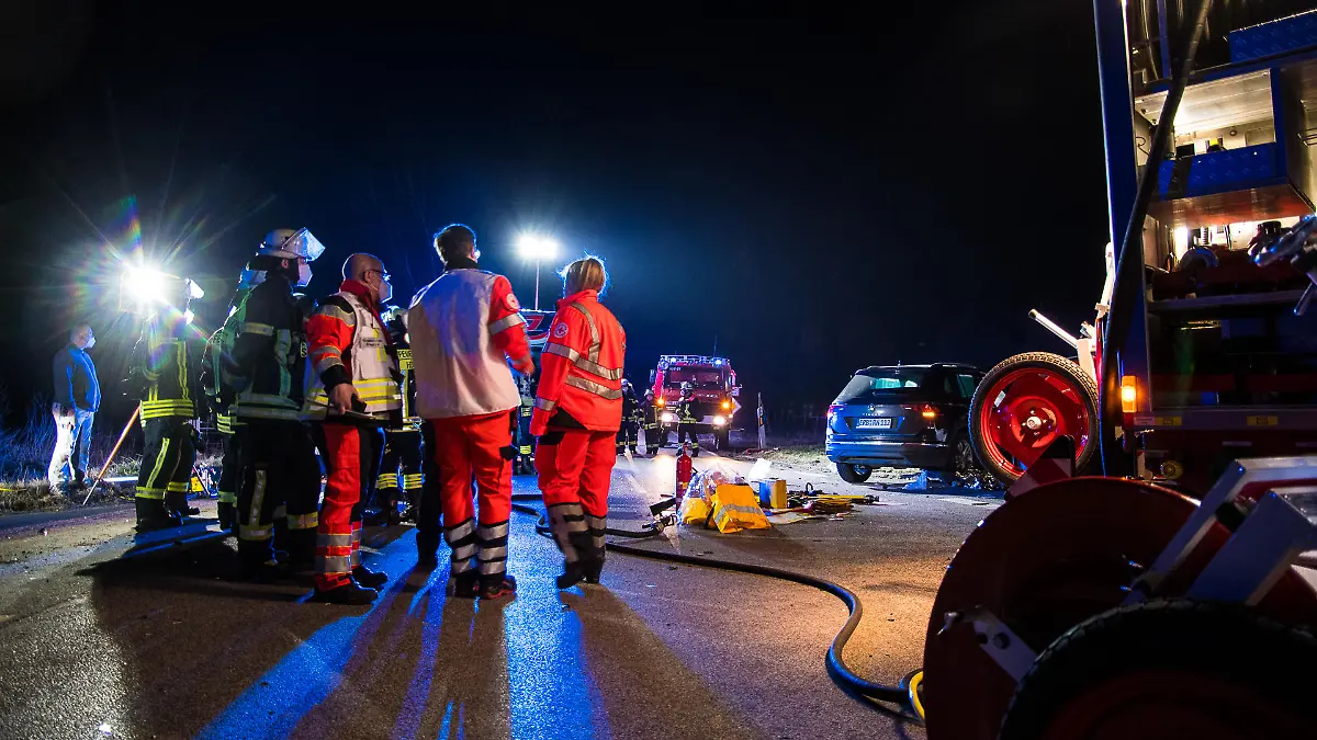 Unfall auf K85 bei Höchst.