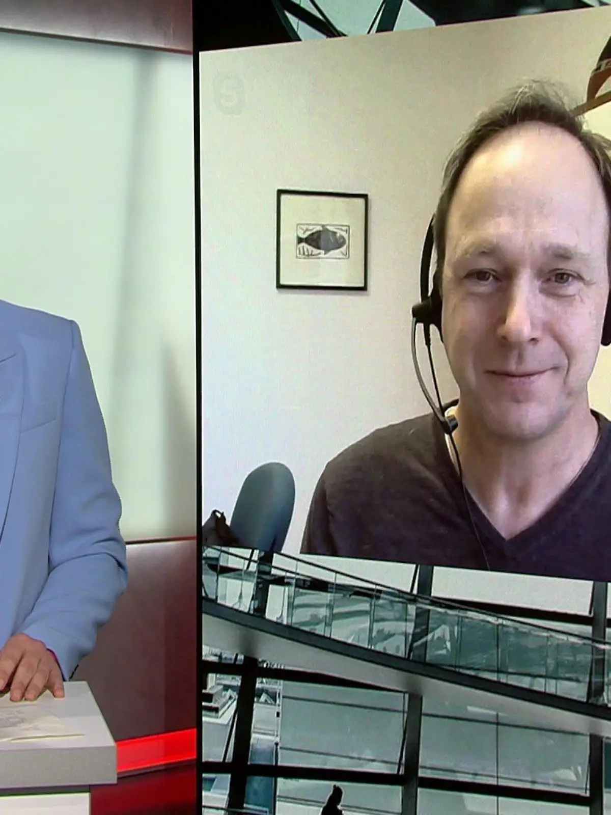 Vivian Bahlmann spricht mit Christoph Bonsmann