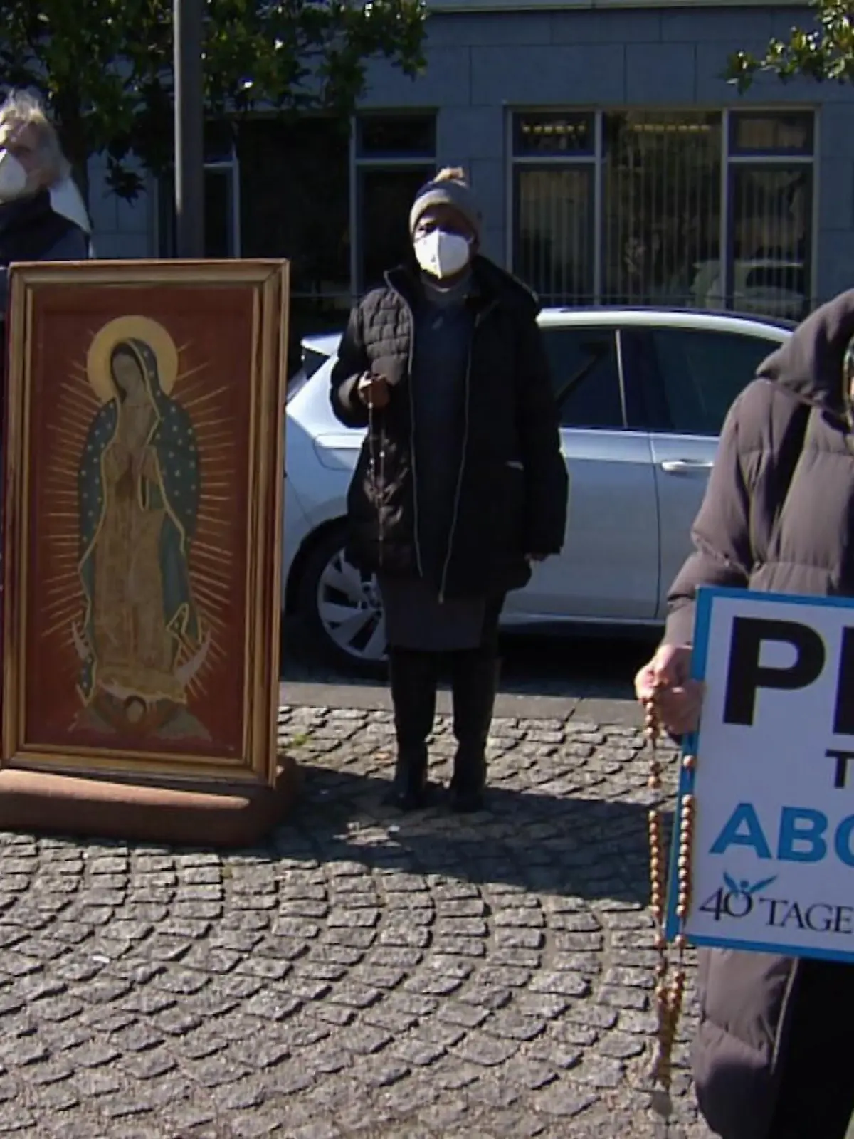 Abstreibungsgegner in Frankfurt.