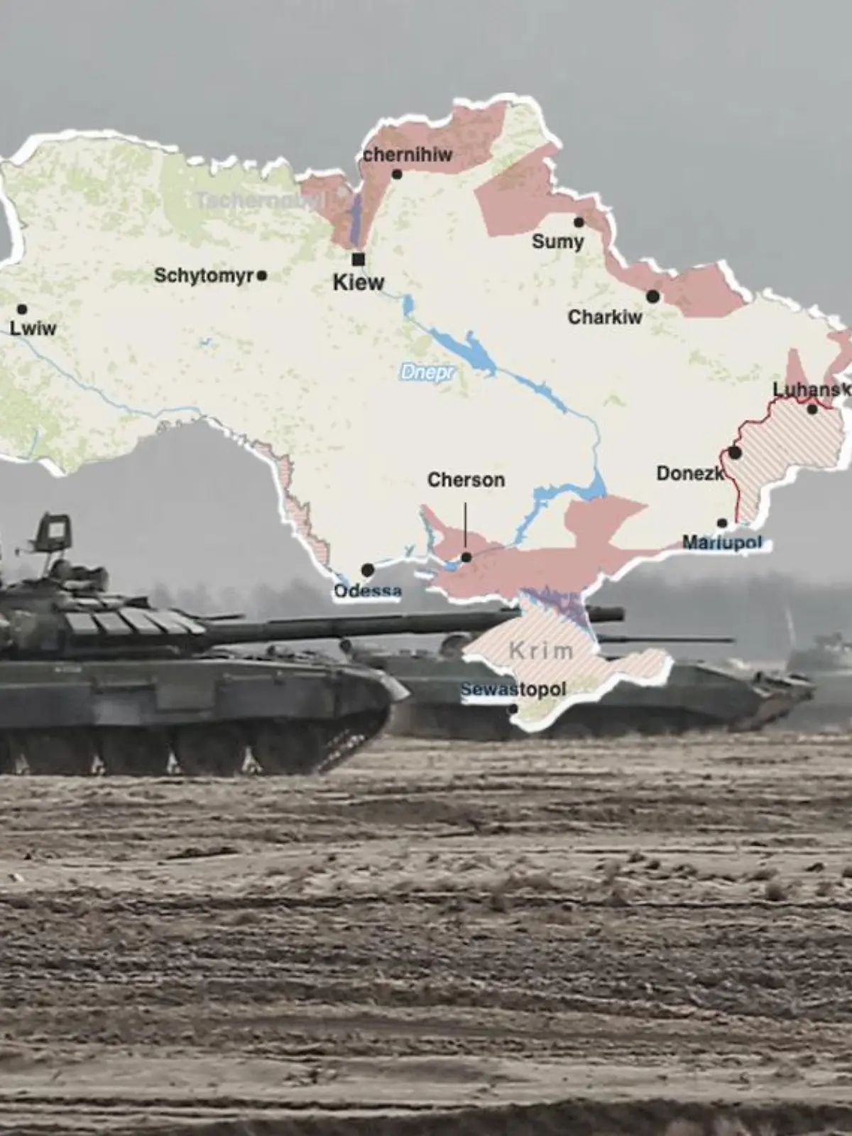 So verläuft aktuell die Frontlinie in der Ukraine