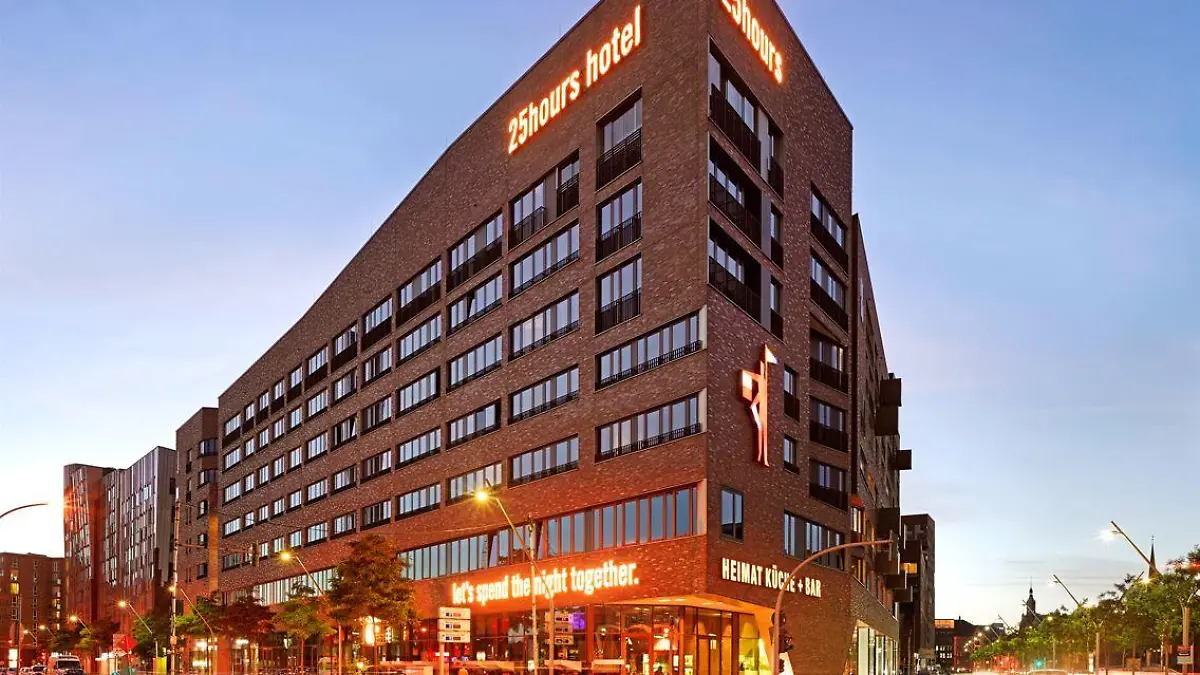 Das Hotel 25hours in Hamburg.