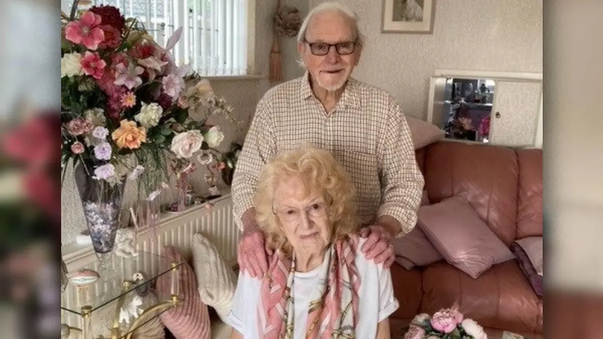 Maurice Benton (90) seine Partnerin Joanne Orris (92)