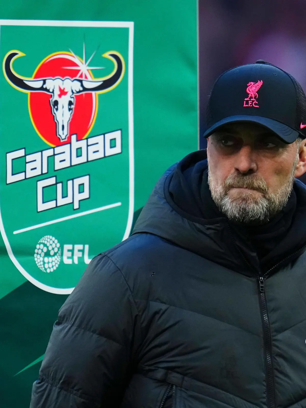  Mandatory Credit: Photo by Javier Garcia/Shutterstock 12820899bd Jürgen Klopp manager of Liverpool Chelsea v Liverpool, EFL Carabao Cup, Final, Football, Wembley Stadium, London, UK - 27 Feb 2022 EDITORIAL USE ONLY No use with unauthorised audio, video, data, fixture lists, club/league logos or live services. Online in-match use limited to 120 images, no video emulation. No use in betting, games or single club/league/player publications. Chelsea v Liverpool, EFL Carabao Cup, Final, Football, Wembley Stadium, London, UK - 27 Feb 2022 EDITORIAL USE ONLY No use with unauthorised audio, video, data, fixture lists, club/league logos or live services. Online in-match use limited to 120 images, no video emulation. No use in betting, games or single club/league/player publications. PUBLICATIONxINxGERxSUIxAUTXHUNxGRExMLTxCYPxROMxBULxUAExKSAxONLY Copyright: xJavierxGarcia/Shutterstockx 12820899bd