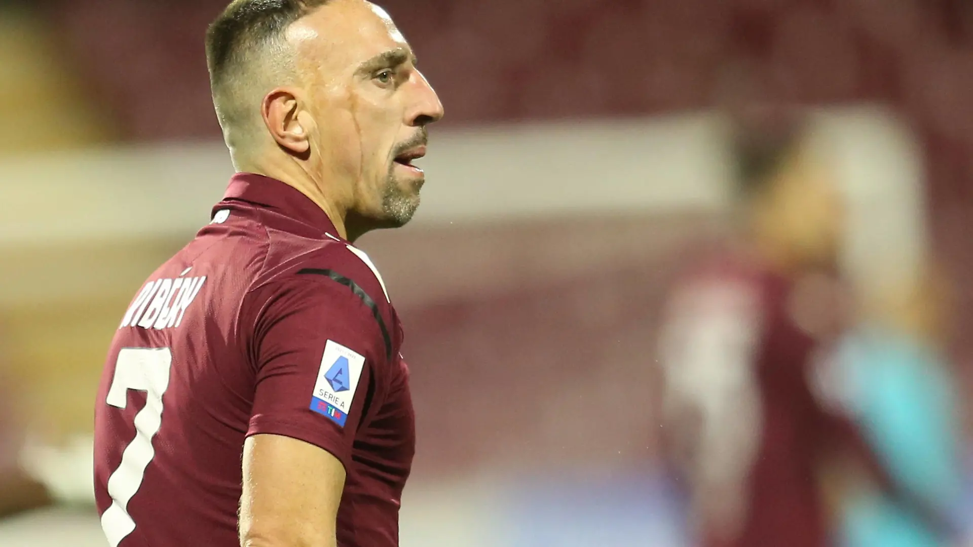  Italy: Serie a football match Salernitana vs Spezia Salernitana s French forward Franck Ribery looks during the Serie A football match between Salernitana and Spezia at the Arechi Stadium in Salerno, southern Italy, on February 7, 2021. ABPH2468 Copyright: xAntonioxBalascox