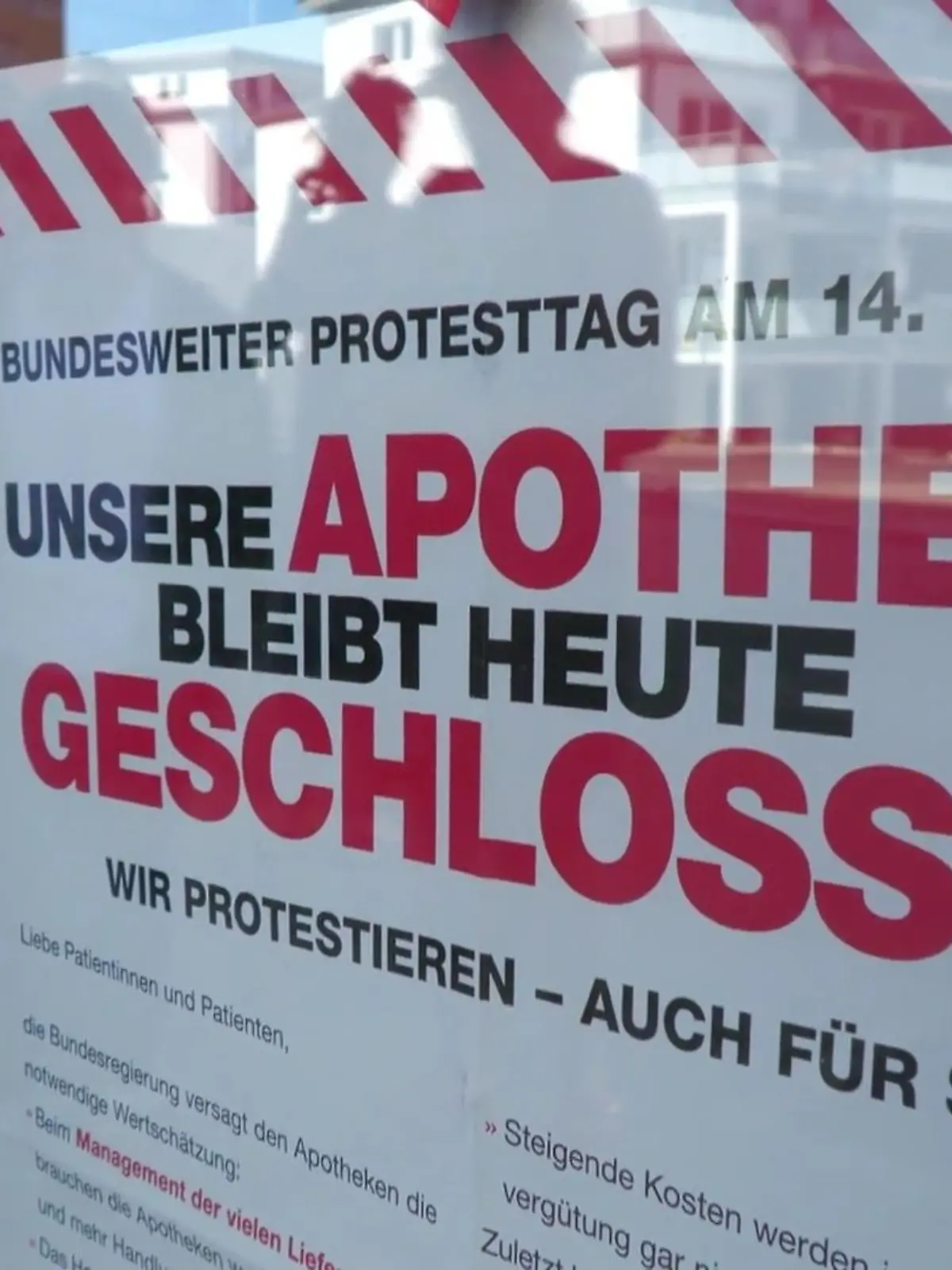 Bild zu: "Apotheken bleiben dicht"