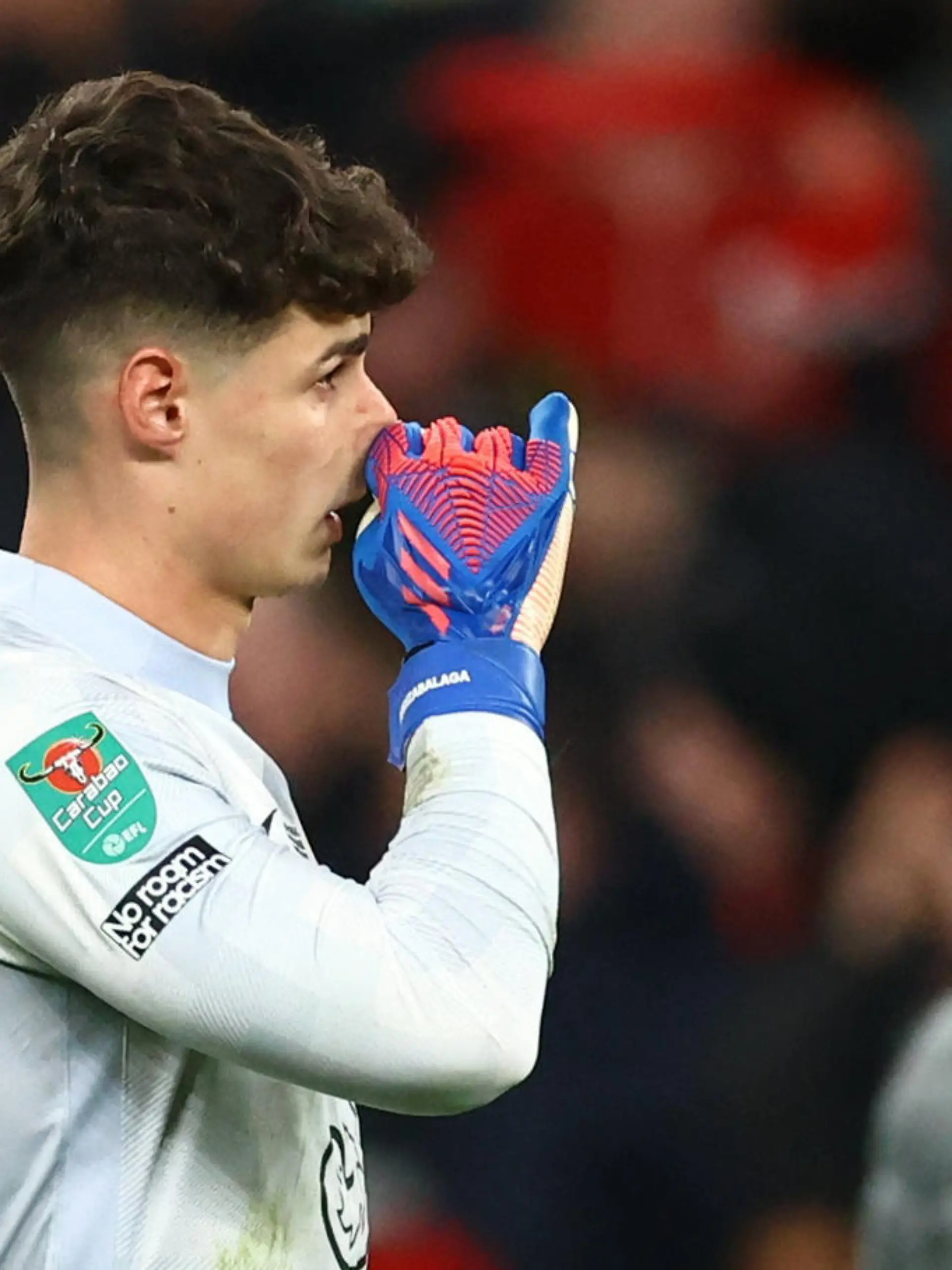 Soccer Football - Carabao Cup Final - Chelsea v Liverpool - Wembley Stadium, London, Britain - February 27, 2022  Chelsea's Kepa Arrizabalaga looks dejected after the match REUTERS/David Klein