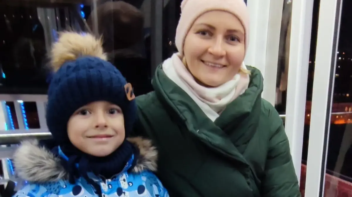 Veronika und ihr Sohn Maksim