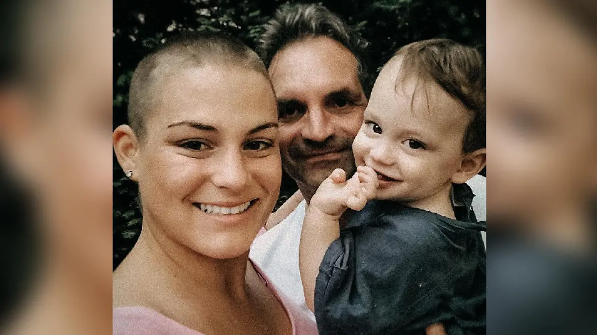 Die verstorbene Bloggerin Mia de Vries mit Mann Michel und Sohn Levi