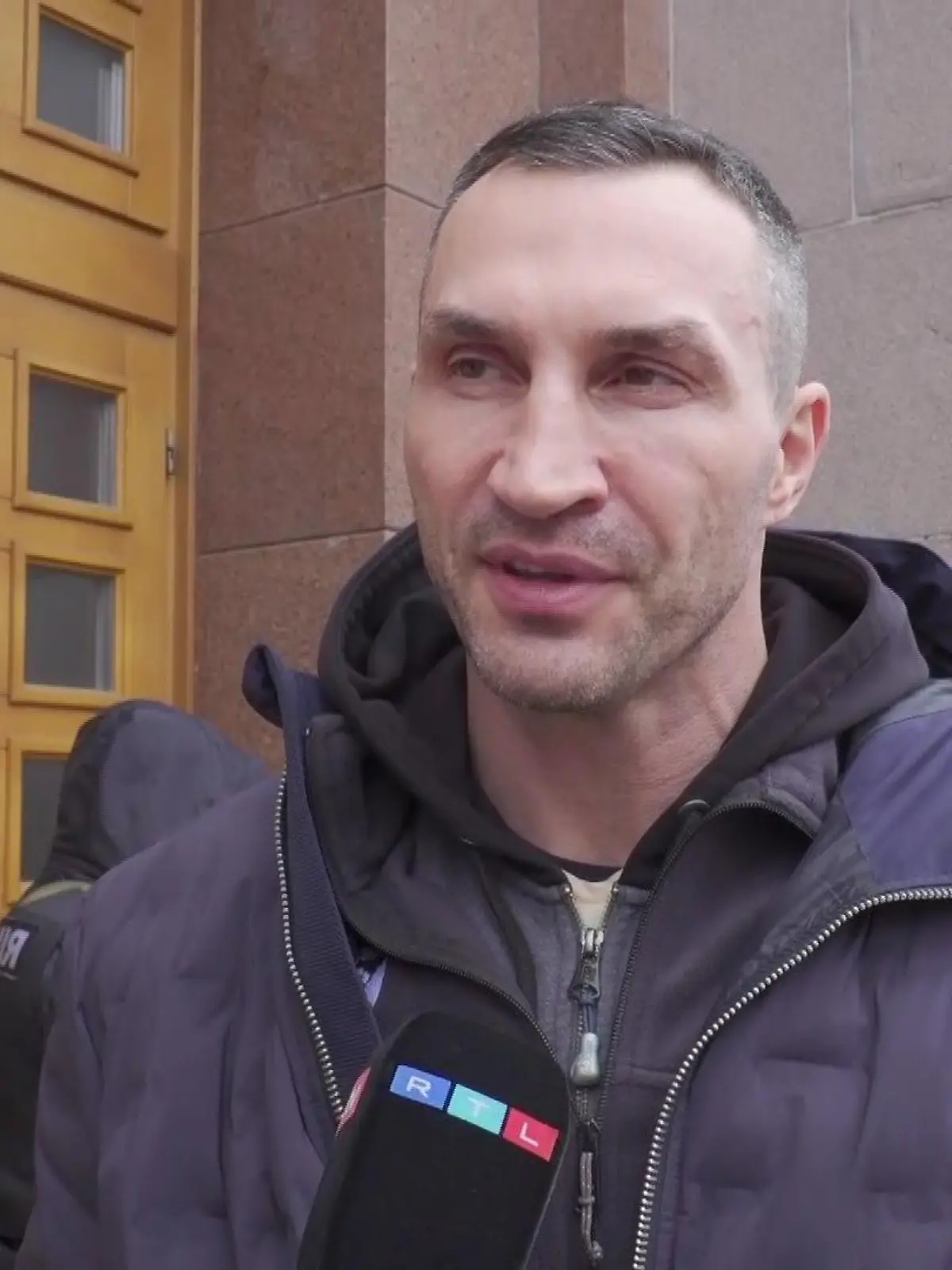 Wladimir Klitschko im RTL-Interview in Kiew.