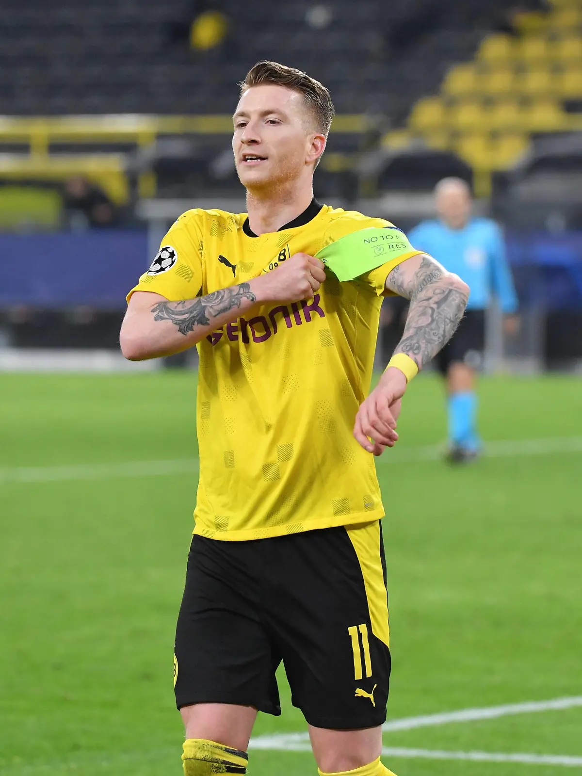 Marco Reus Borussia Dortmund 09.03.2021, Fussball GER, Saison 2020 2021, UEFA Champions League, Achtelfinale, Borussia Dortmund - FC Sevilla 2:2, , Foto: Maik Hölter/TEAM2sportphoto Dortmund Nordrhein Westfalen Deutschland *** Marco Reus Borussia Dortmund 09 03 2021, Football GER, 2020 2021 season, UEFA Champions League, Round of 16, Borussia Dortmund FC Sevilla 2 2, , Photo Maik Hölter TEAM2sportphoto Dortmund North Rhine Westphalia Germany. Team2 