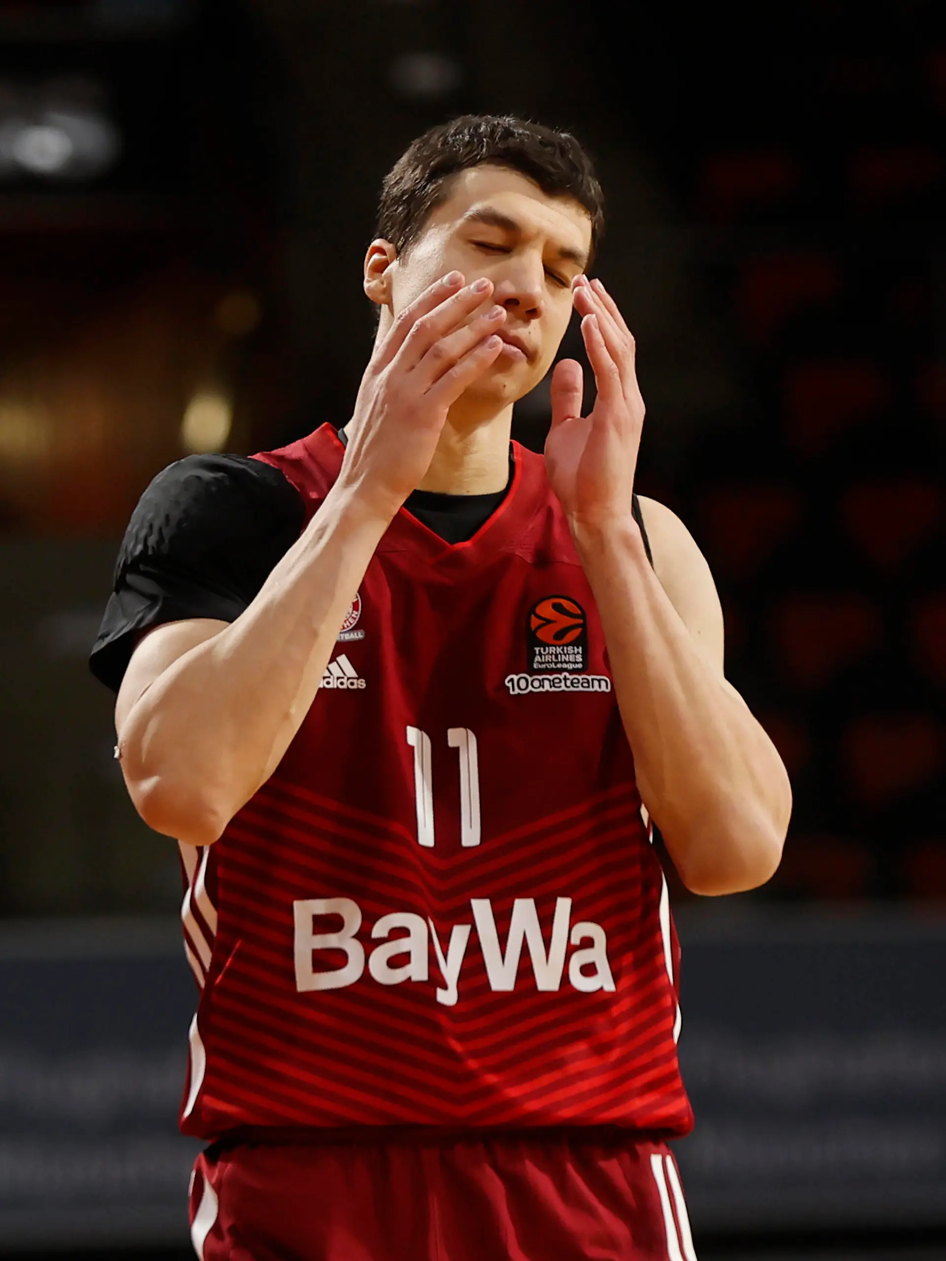  03.02.2022, Basketball Euroleague, FC Bayern Basketball vs Maccabi Tel Aviv, Muenchen, Basketball, im Bild: Vladimir Lucic FCB Basketball *** 03 02 2022, Basketball Euroleague, FC Bayern Basketball vs Maccabi Tel Aviv, Munich, Basketball, in picture Vladimir Lucic FCB Basketball