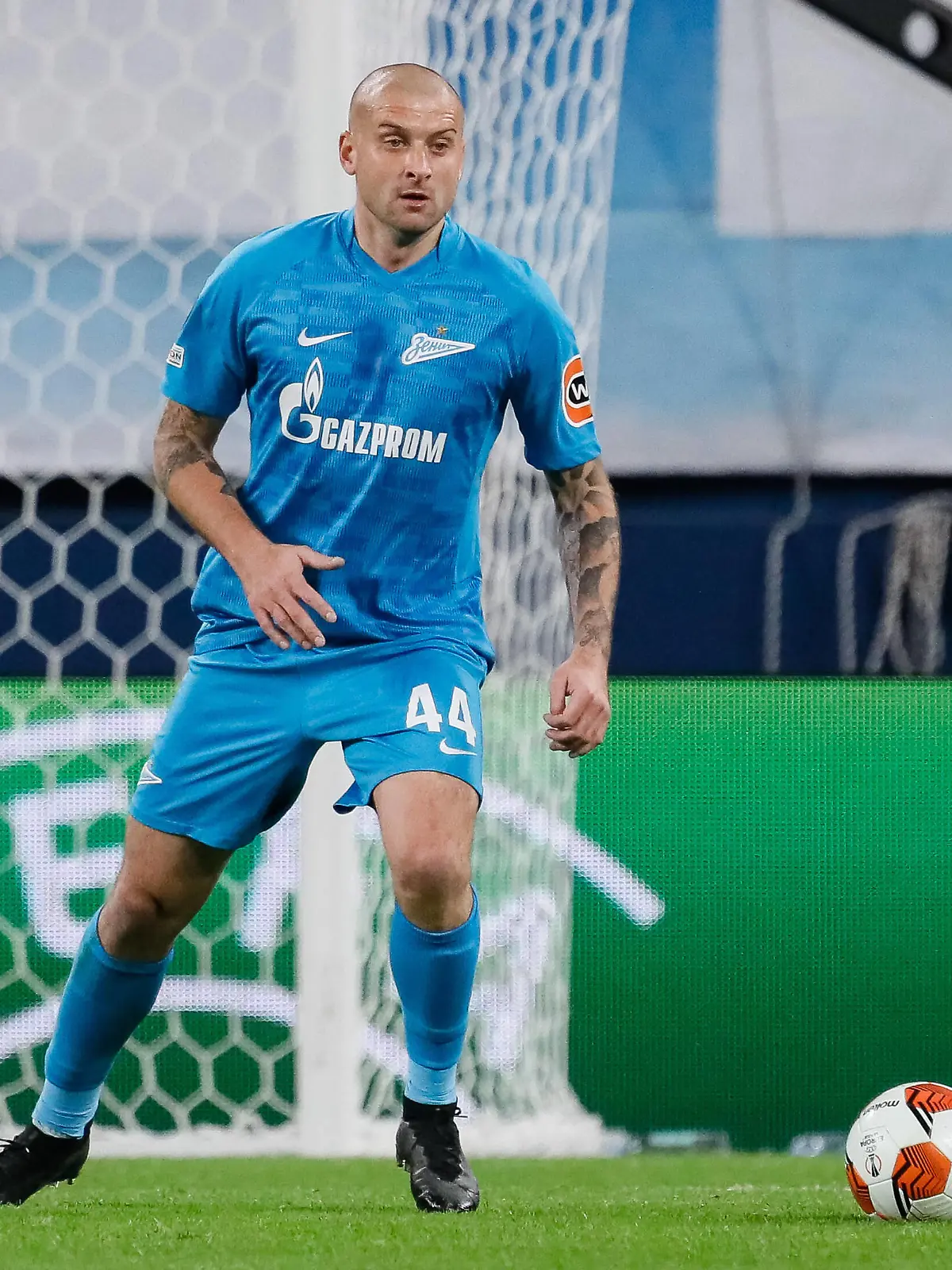 Zenit V Betis: Play-off - UEFA Europa League Yaroslav Rakitskiy of Zenit St. Petersburg in action during the UEFA Champions League Group H match between Zenit St. Petersburg and Malmo FF on September 29, 2021 at Gazprom Arena in Saint Petersburg, Russia. Saint Petersburg Russia PUBLICATIONxNOTxINxFRA Copyright: xMikexKireevx originalFilename:kireev-zenitvbe220217_nprp2.jpg 
