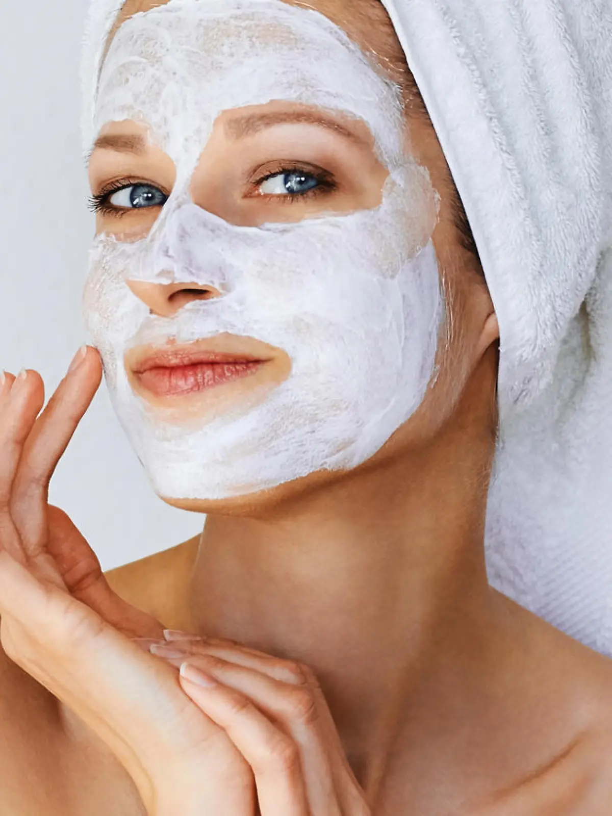 Skin care and treatment, spa, natural beauty and cosmetology concept, over white backgroundcosmetology concept, over white background