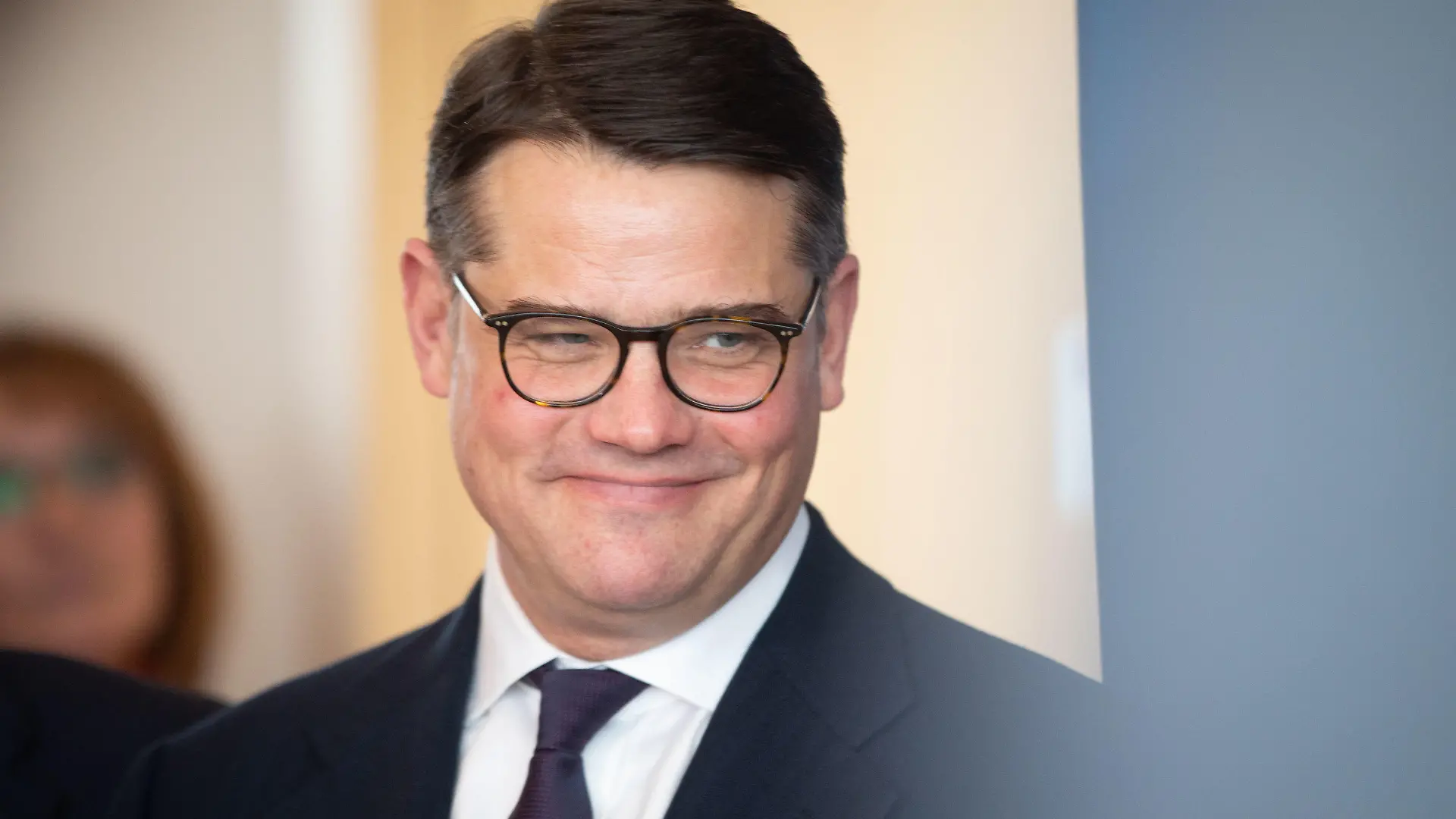ARCHIV - 15.01.2019, Hessen, Wiesbaden: Nach der konstituierenden Sitzung der CDU-Landtagsfraktion steht Boris Rhein vor der Presse. (zu dpa: «Boris Rhein: Eloquenter Jurist mit Mut zur Ironie») Foto: Frank Rumpenhorst/dpa +++ dpa-Bildfunk +++