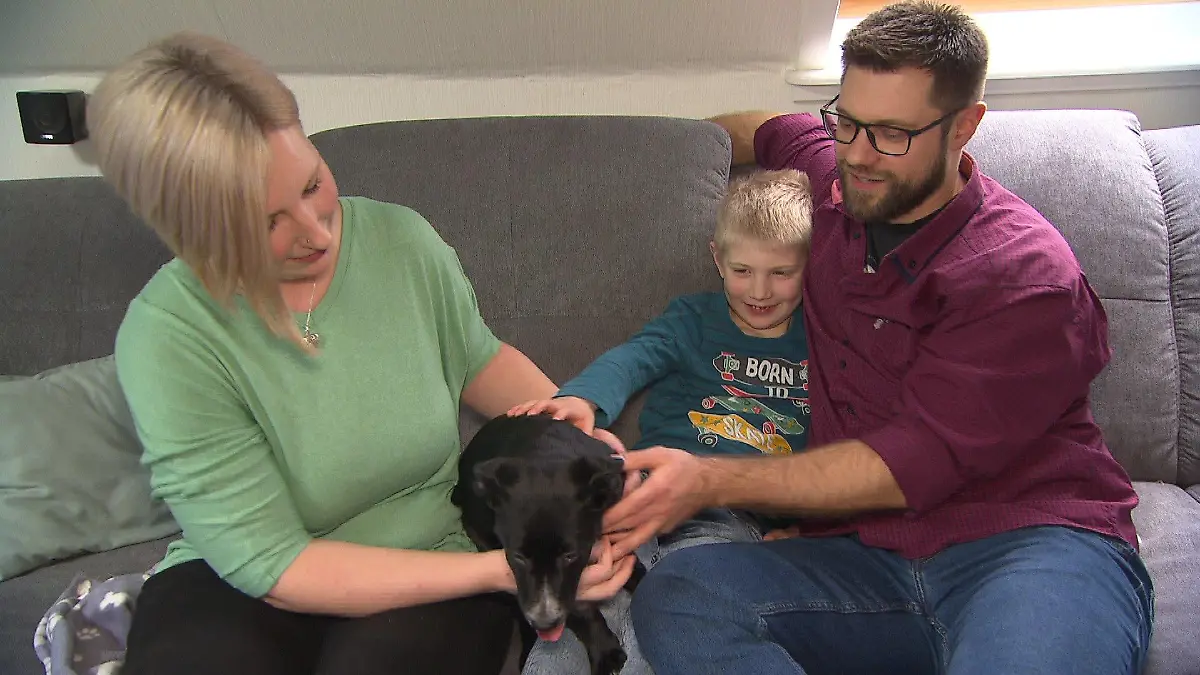 Frankie lebt jetzt bei Familie Kesselboth in Hamburg-Lohbrügge.