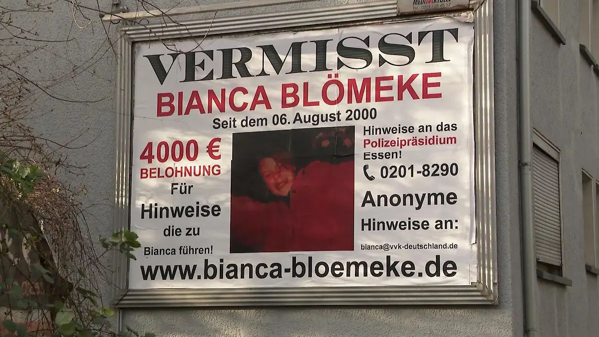 Bianca Blömeke Essen vermisst Plakat