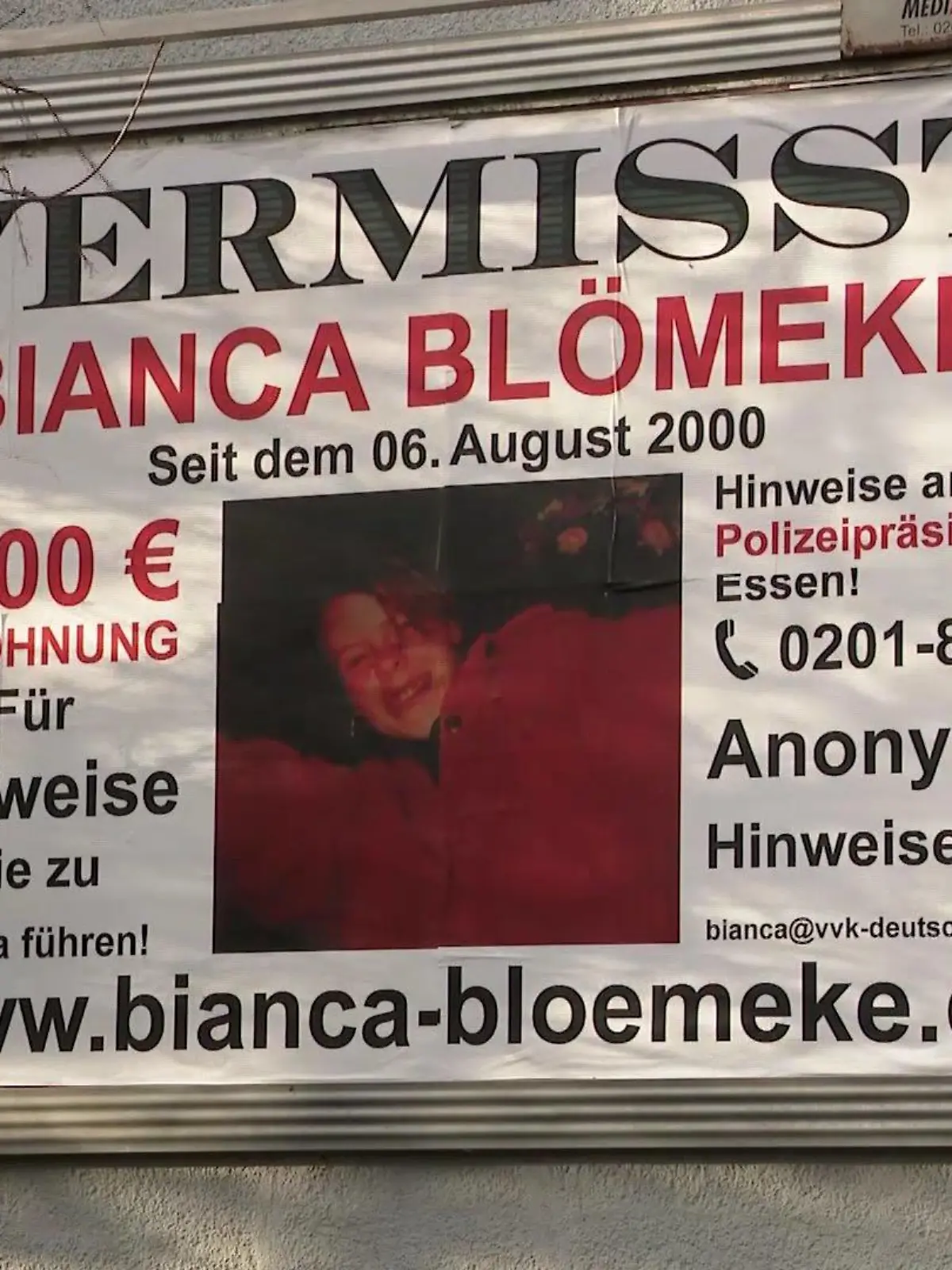 Bianca Blömeke Essen vermisst Plakat