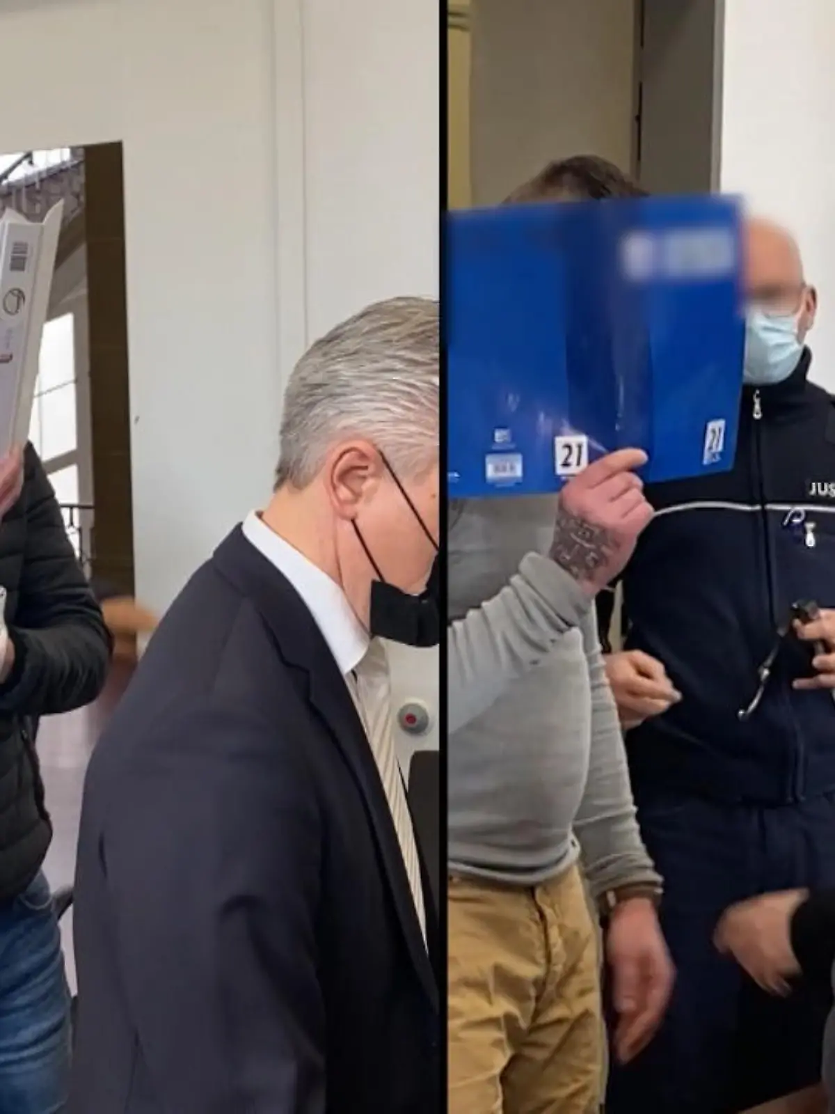 Bild zu: "Mutmaßliche Geldautomatensprenger vor "
