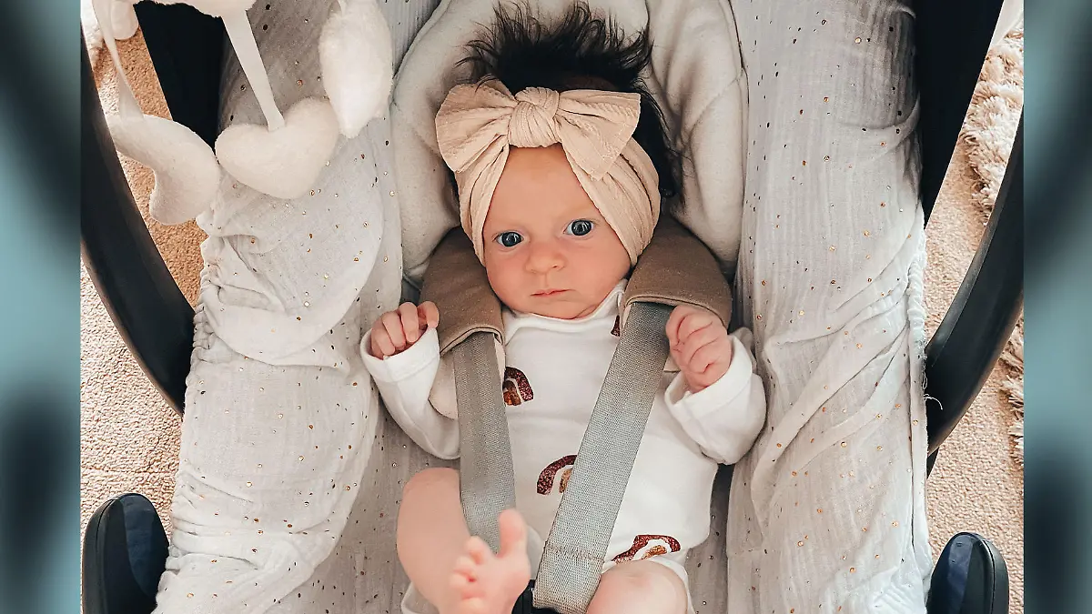 Baby Darla wurde mit voller Haarpracht geboren. Inzwischen ist die Kleine acht Monate alt.