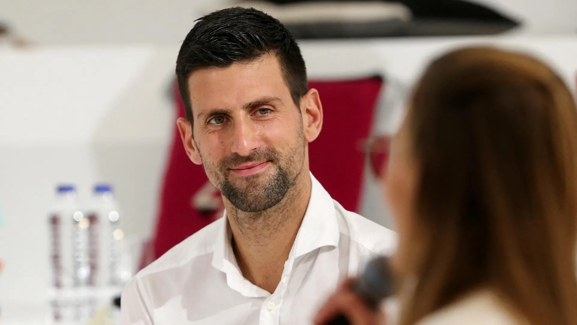 FILE PHOTO: Tennis player Novak Djokovic visits the Serbia pavilion at Expo 2020 for the presentation of the Novak Djokovic Foundation, in Dubai, United Arab Emirates, February 17, 2022. REUTERS/Satish Kumar/File Photo
