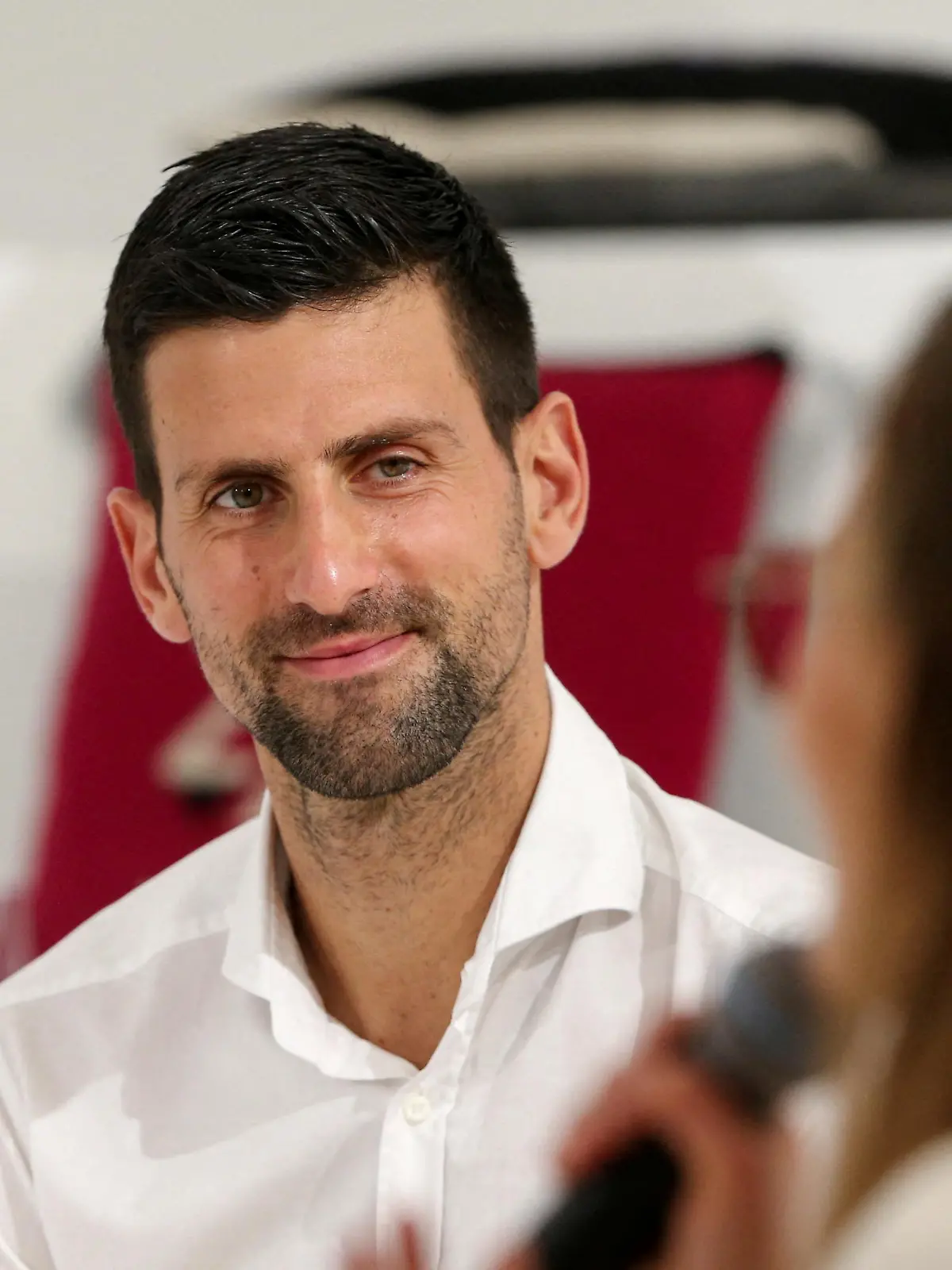 FILE PHOTO: Tennis player Novak Djokovic visits the Serbia pavilion at Expo 2020 for the presentation of the Novak Djokovic Foundation, in Dubai, United Arab Emirates, February 17, 2022. REUTERS/Satish Kumar/File Photo