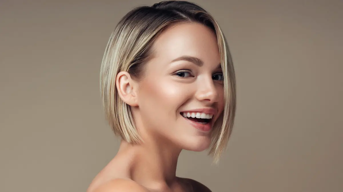 Portrait of a nice looking woman with beautiful earrings.