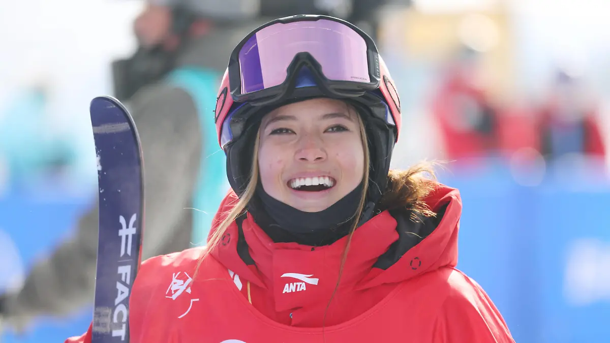 Ailing Eileen Gu CHN, FEBRUARY 17, 2022 - Freestyle Skiing : Women s Ski Halfpipe Qualification during the Beijing 2022 Olympic Winter games, Winterspiele,Spiele, Summer games at Genting Snow Park in Zhangjiakou, Hebei, China. PUBLICATIONxNOTxINxJPN 180955691