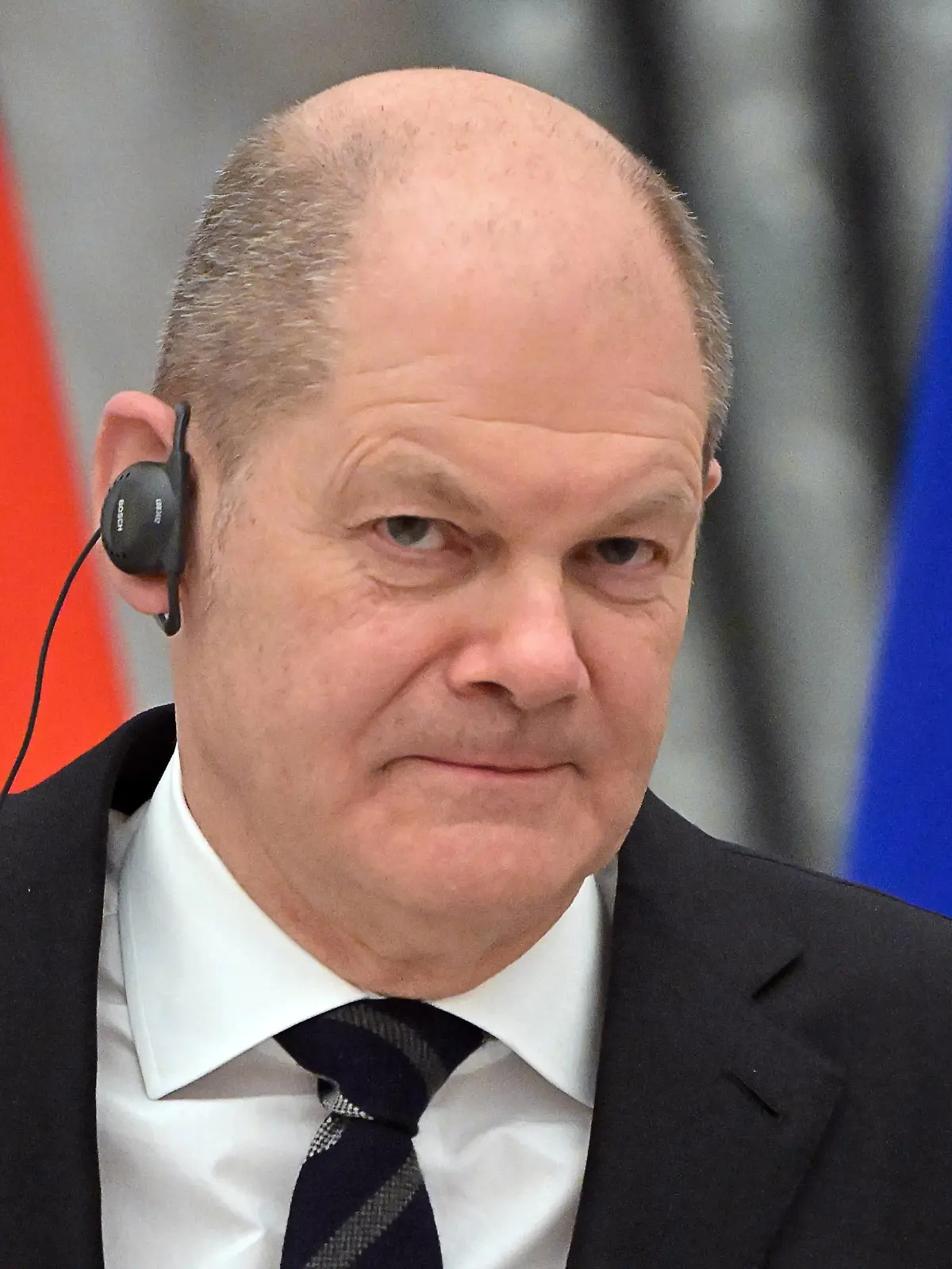  Russia Germany 8116208 15.02.2022 German Chancellor Olaf Scholz attends a joint press conference with Russian President Vladimir Putin following their meeting at Moscow s Kremlin, Russia. Sergey Guneev / Sputnik Moscow Russia PUBLICATIONxINxGERxSUIxAUTxONLY Copyright: xSergeyxGuneevx